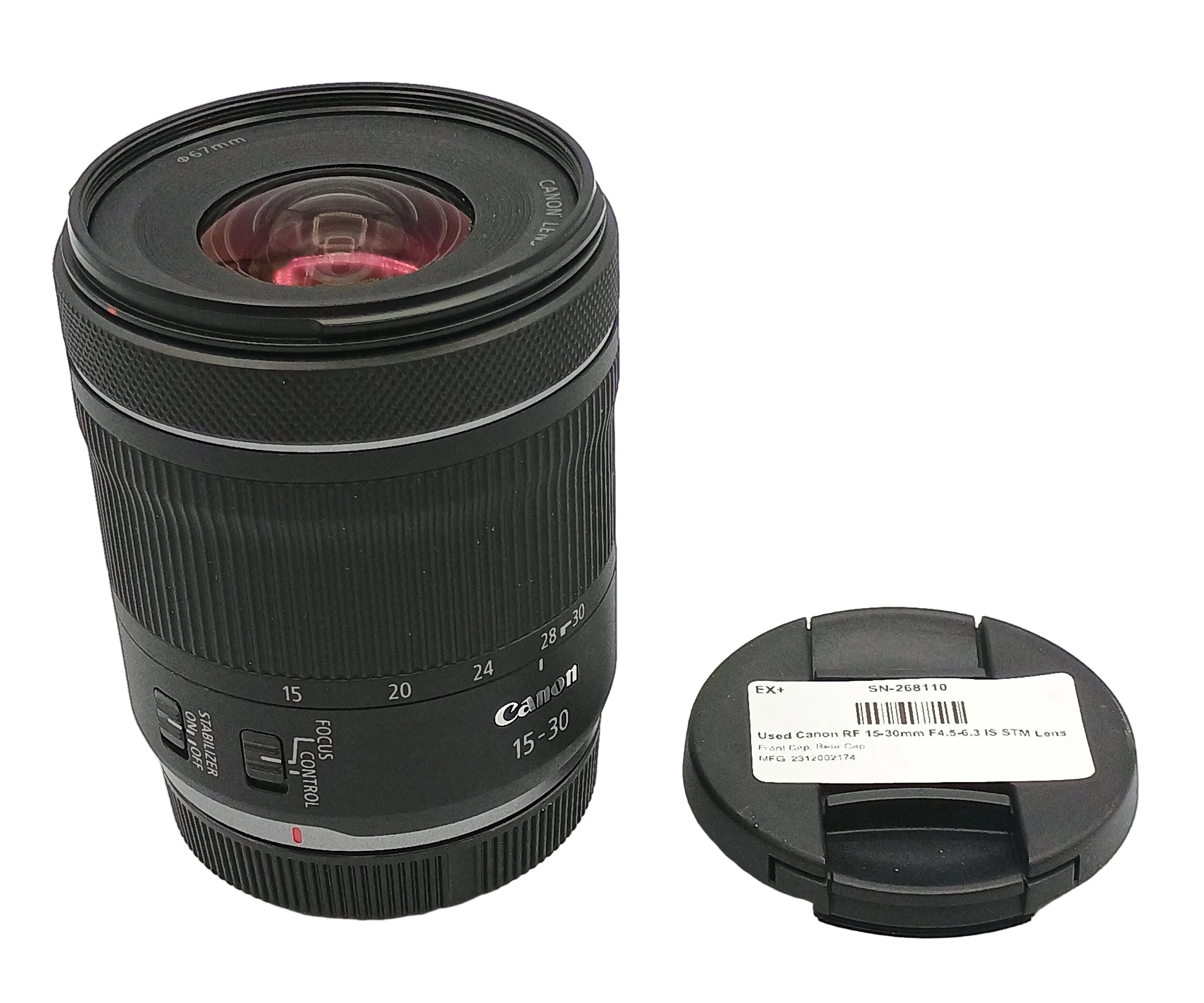 Used Canon RF 15-30mm F4.5-6.3 IS STM Lens