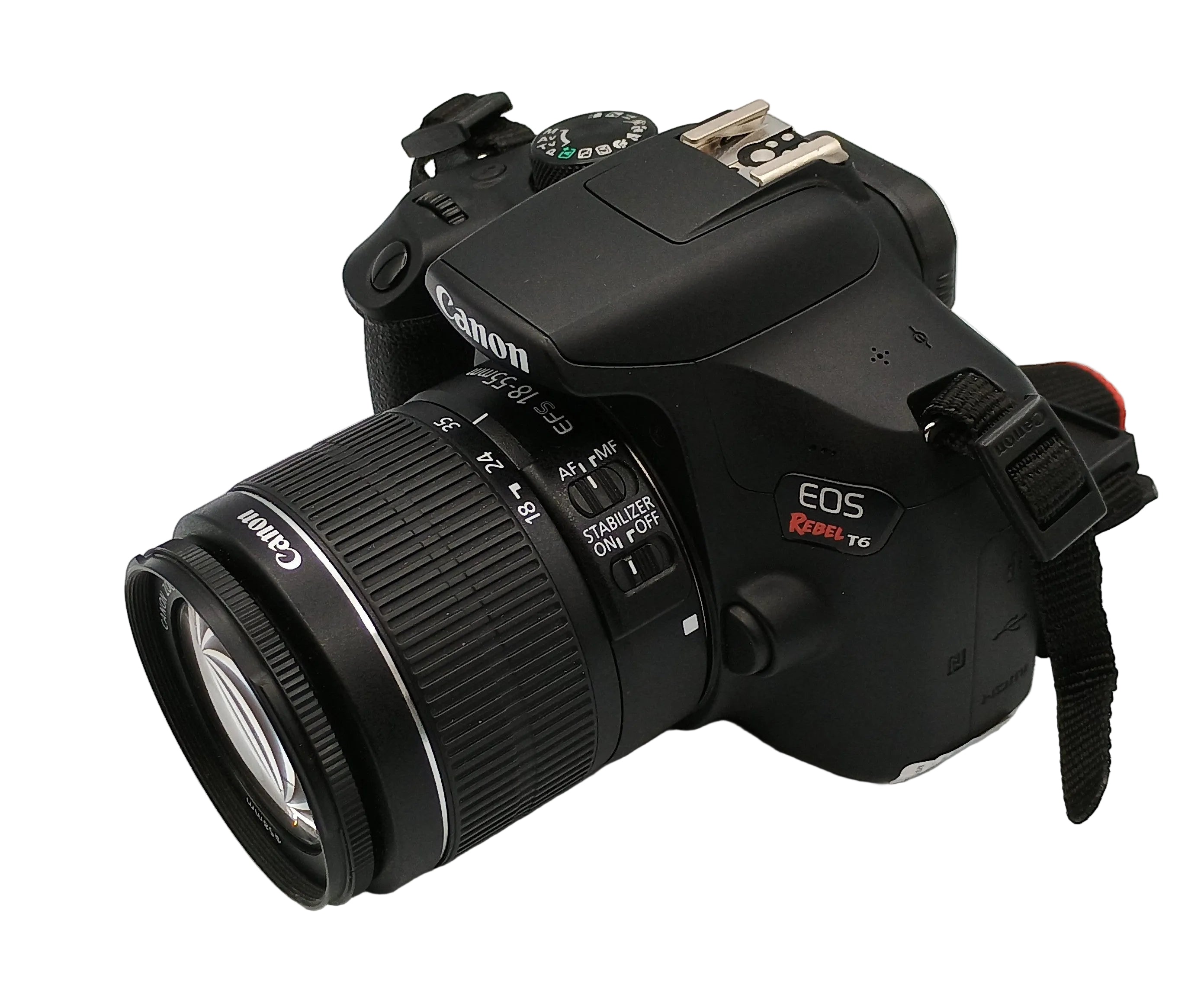 USED Canon EOS Rebel T6 DSLR with EF-S 18-55mm f3.5-5.6 IS II Lens
