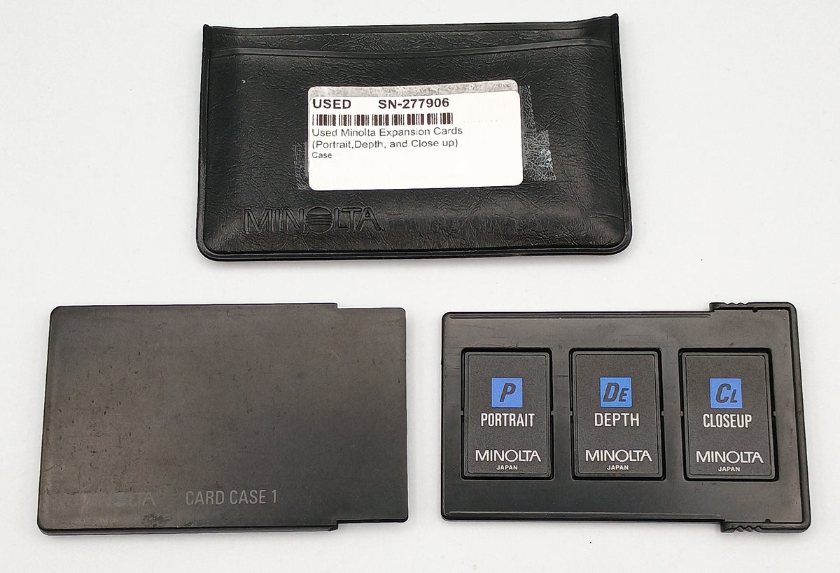 Used Minolta Expansion Cards (Portrait,Depth, and Close up)
