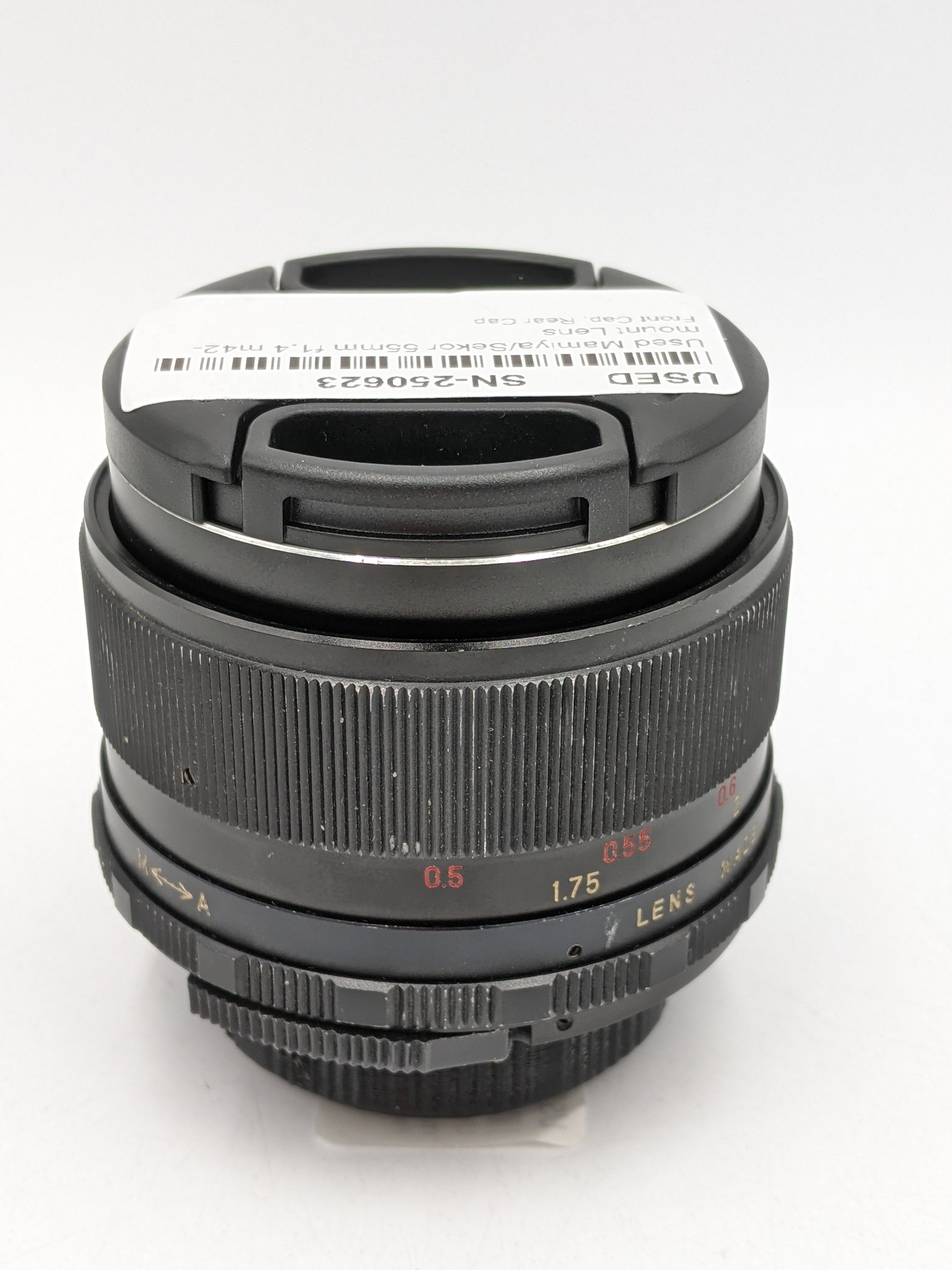 Used Mamiya/Sekor 55mm f1.4 m42-mount Lens