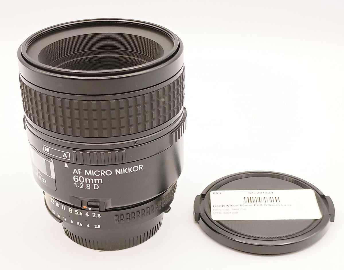 USED Nikon 60mm F2.8 D Micro Lens