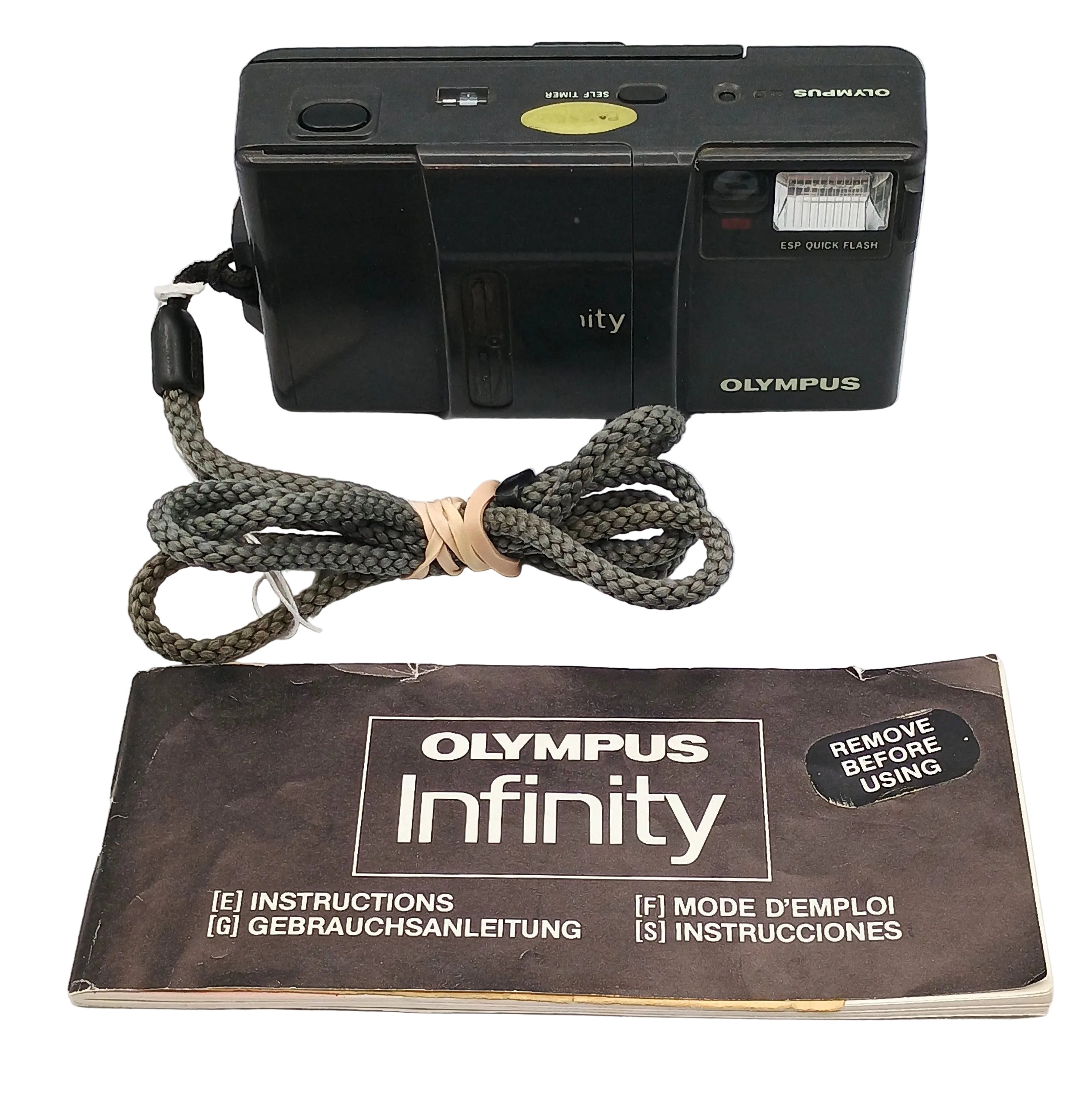 USED Olympus Infinity AF Zuiko 35mm f2.8 ESP Flash Film Camera