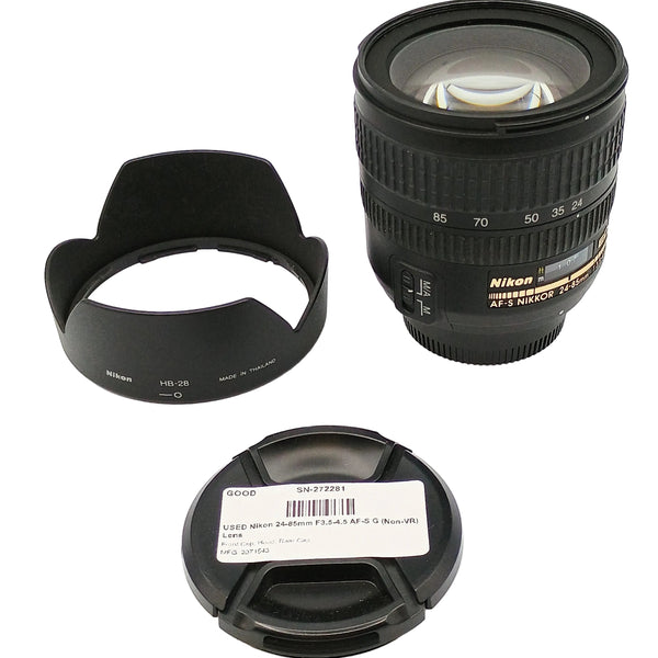 USED Nikon 24-85mm F3.5-4.5 AF-S G (Non-VR) Lens