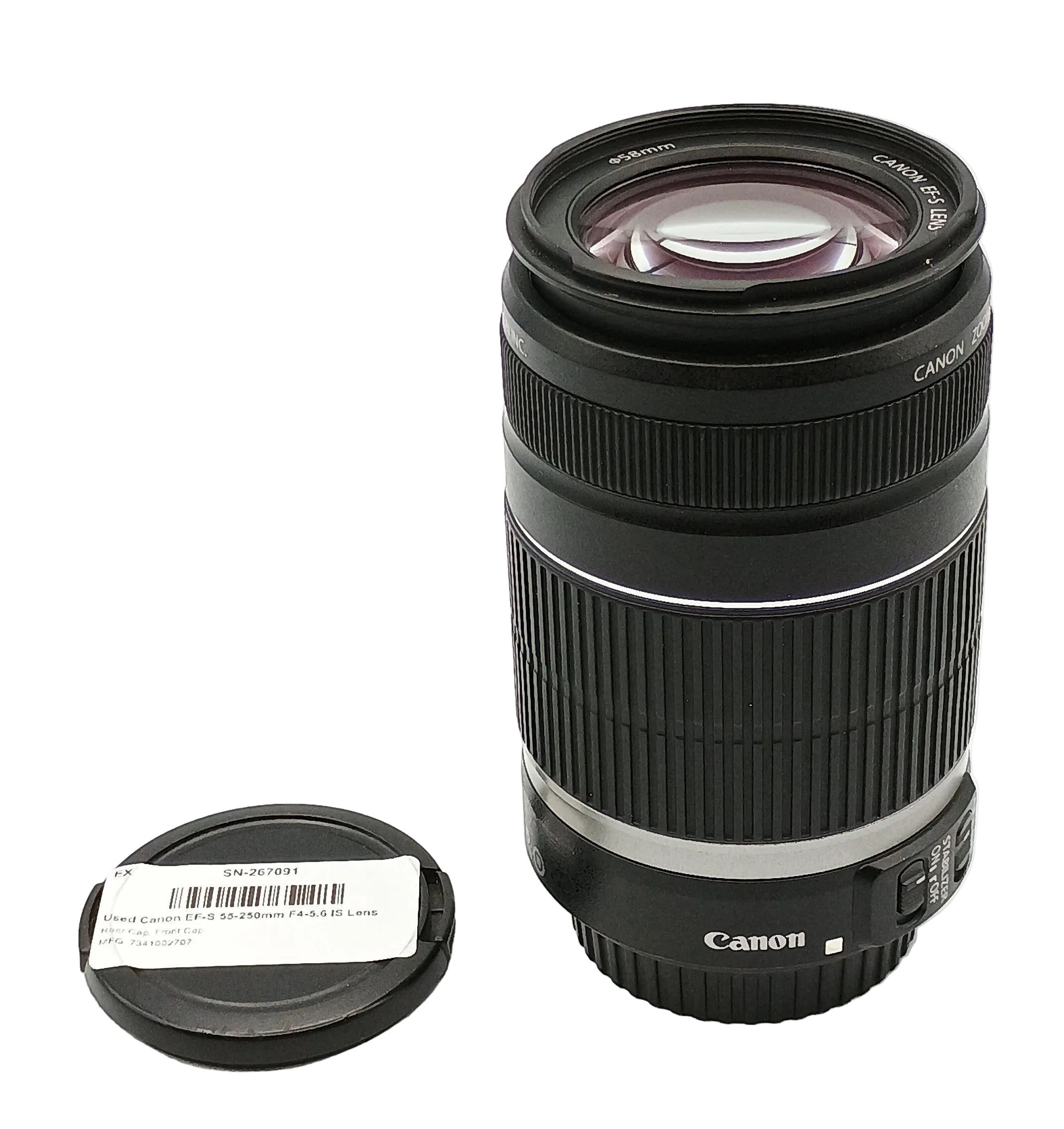 Used Canon EF-S 55-250mm F4-5.6 IS Lens
