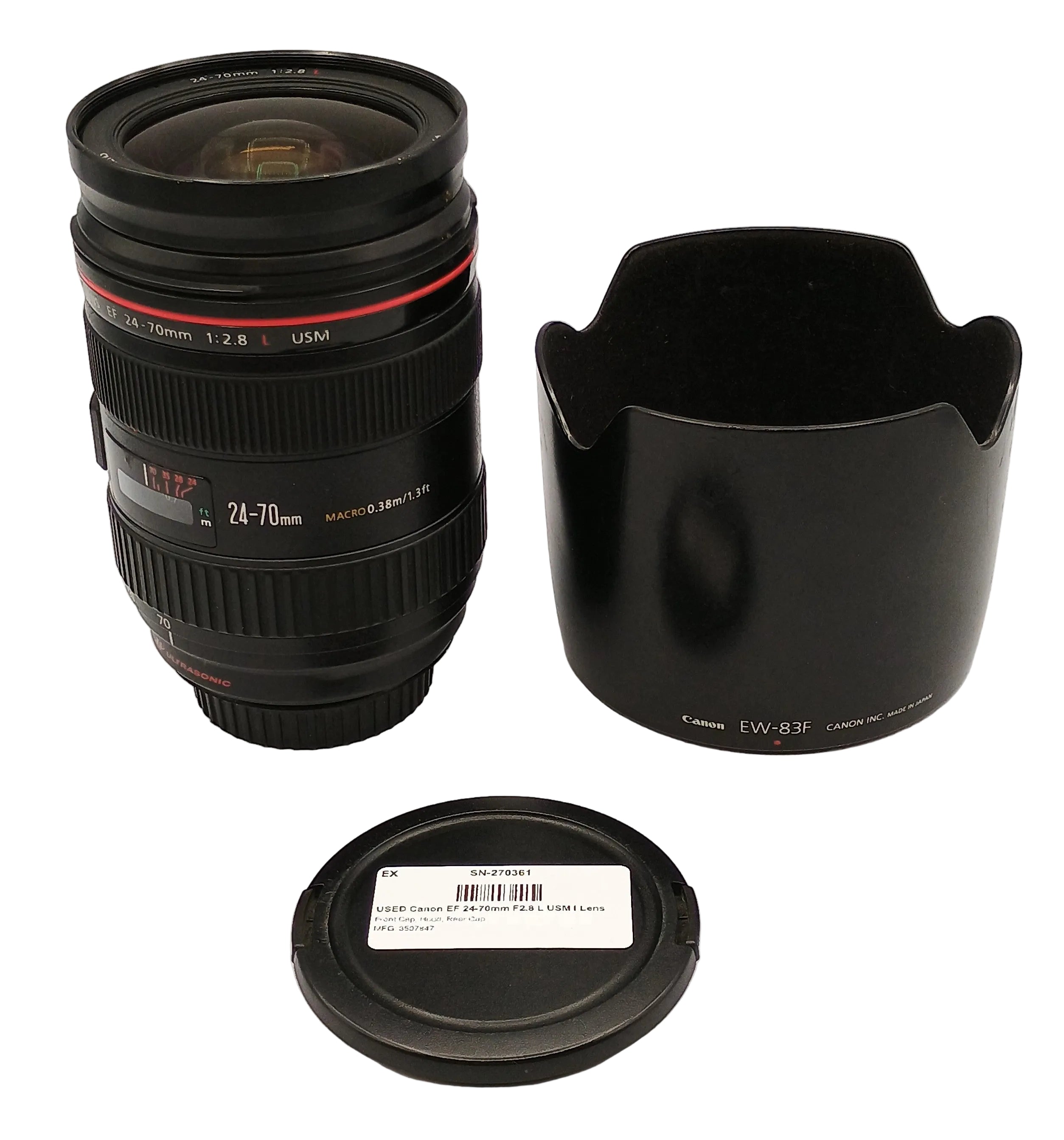 USED Canon EF 24-70mm F2.8 L USM I Lens