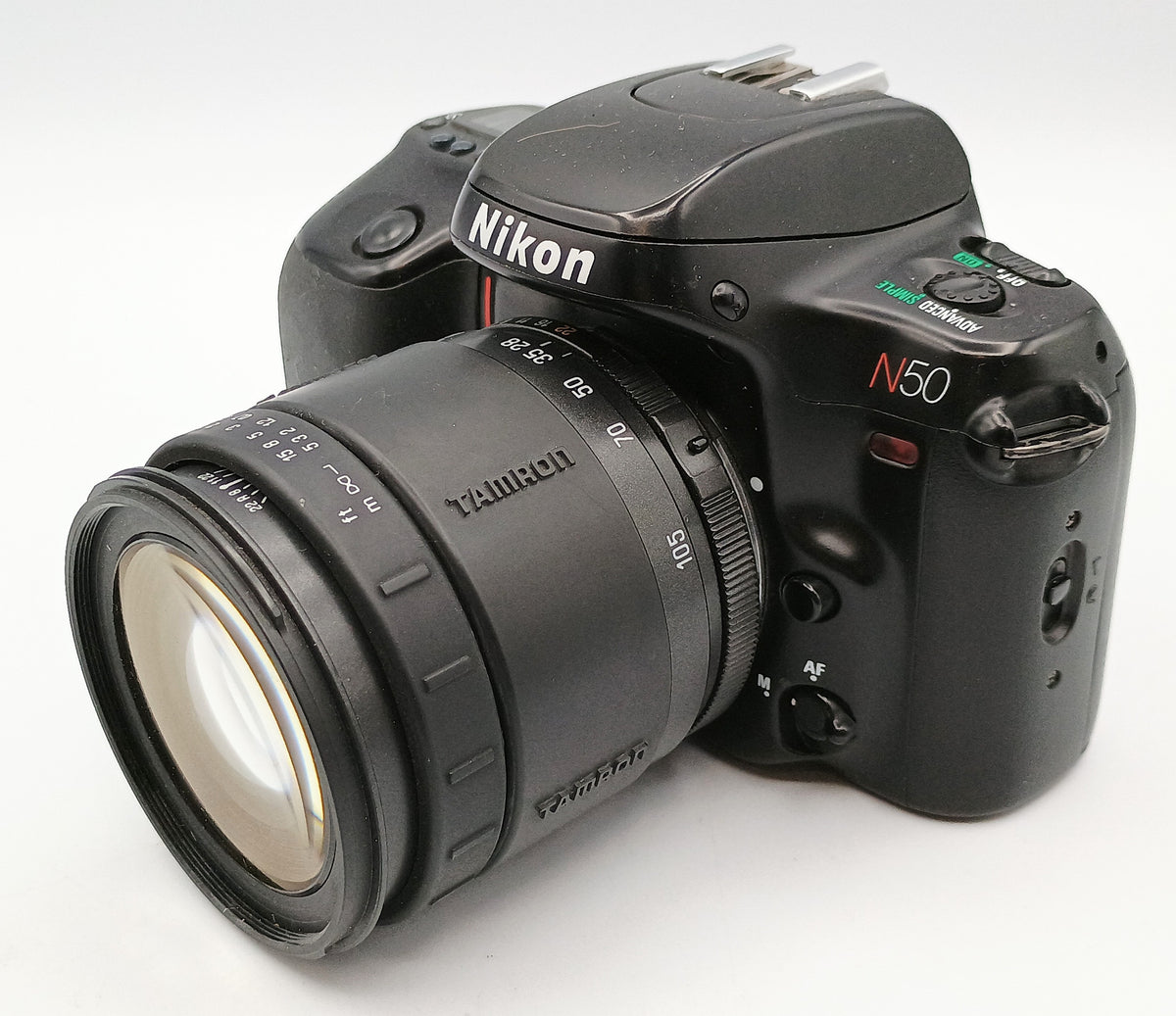 Used Nikon N50 Film SLR Camera with 28-105mm Tamron lens