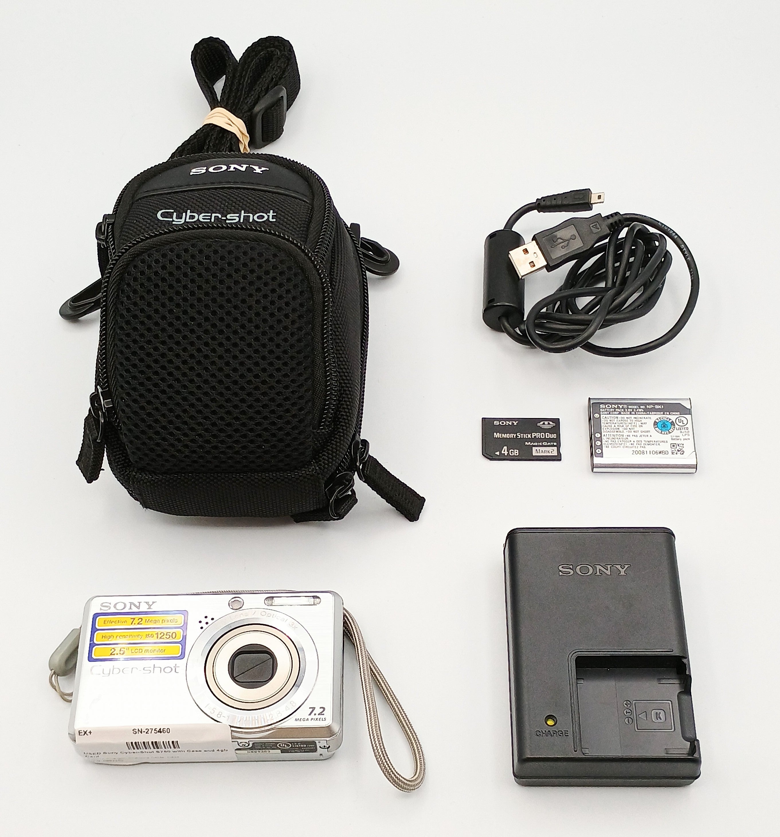 USED Sony Cyber-Shot S750 with Case and 4gb Card