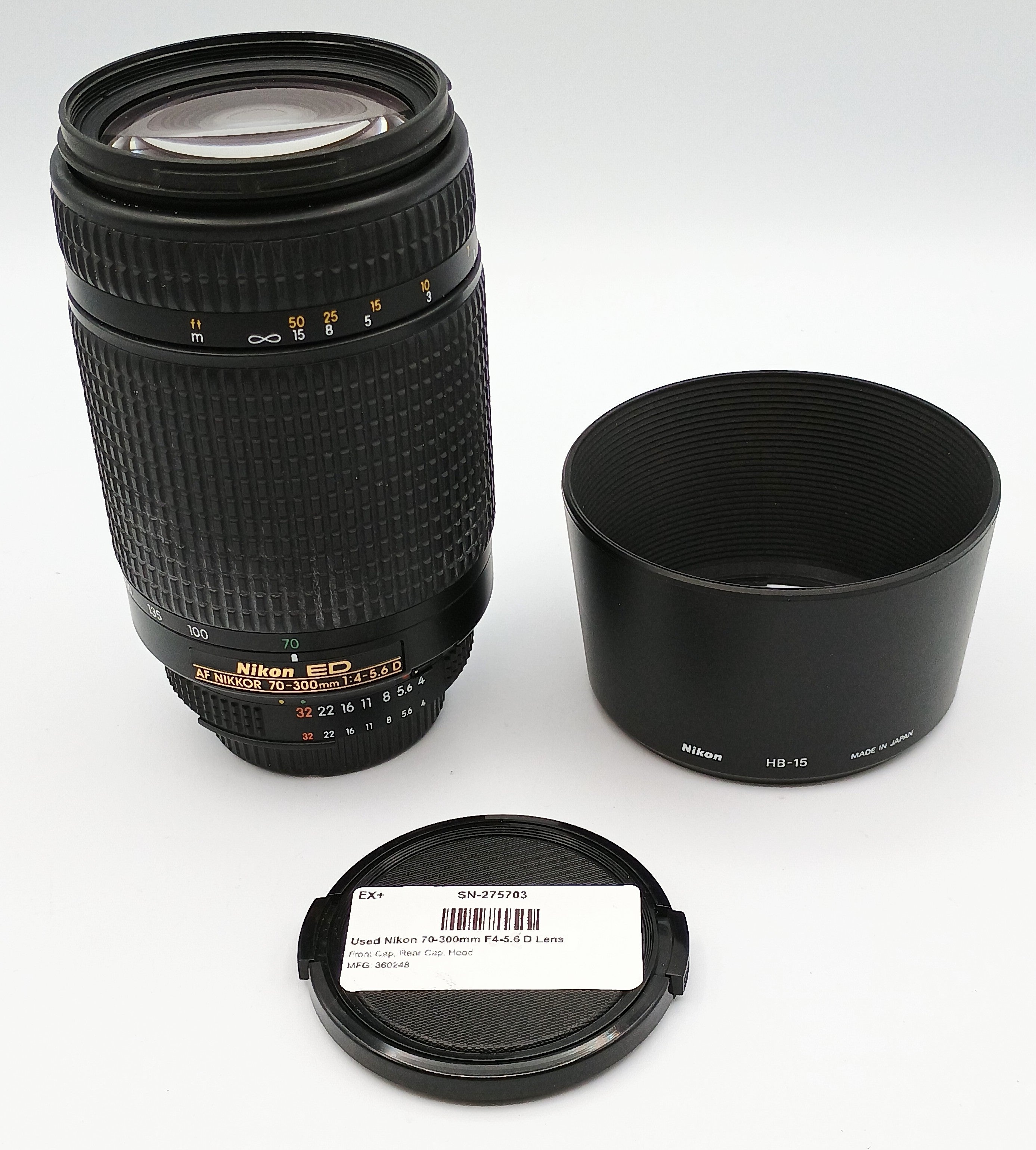 Used Nikon 70-300mm F4-5.6 D Lens