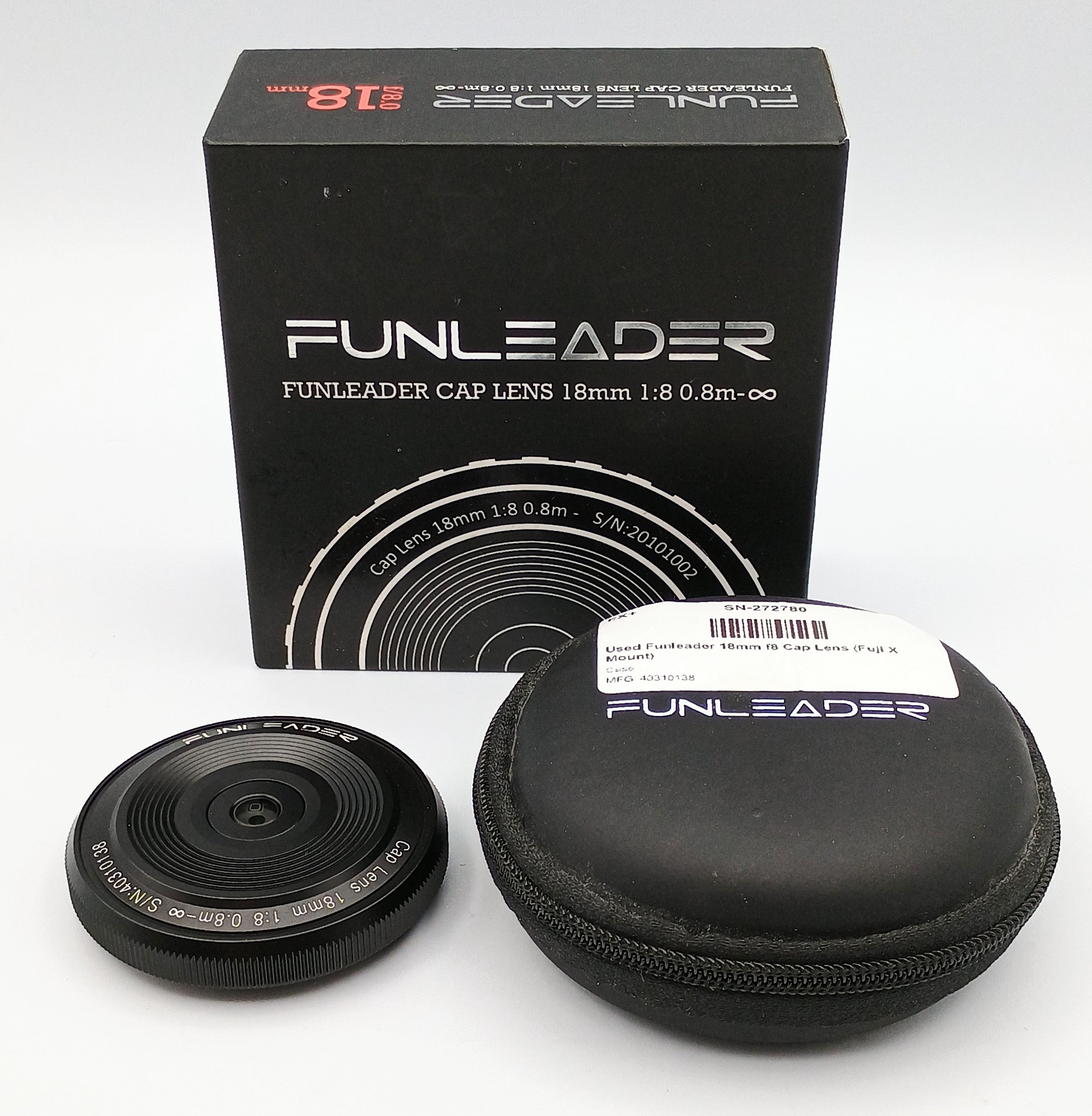 Used Funleader 18mm f8 Cap Lens (Fuji X Mount)