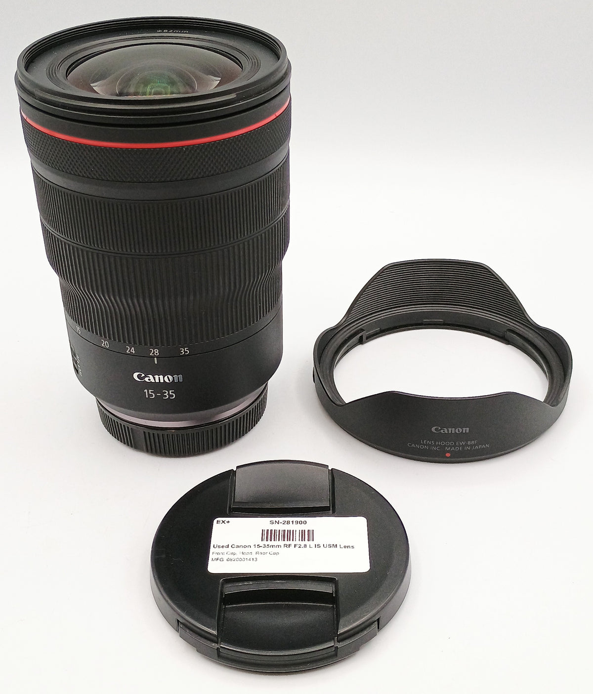 Used Canon 15-35mm RF F2.8 L IS USM Lens