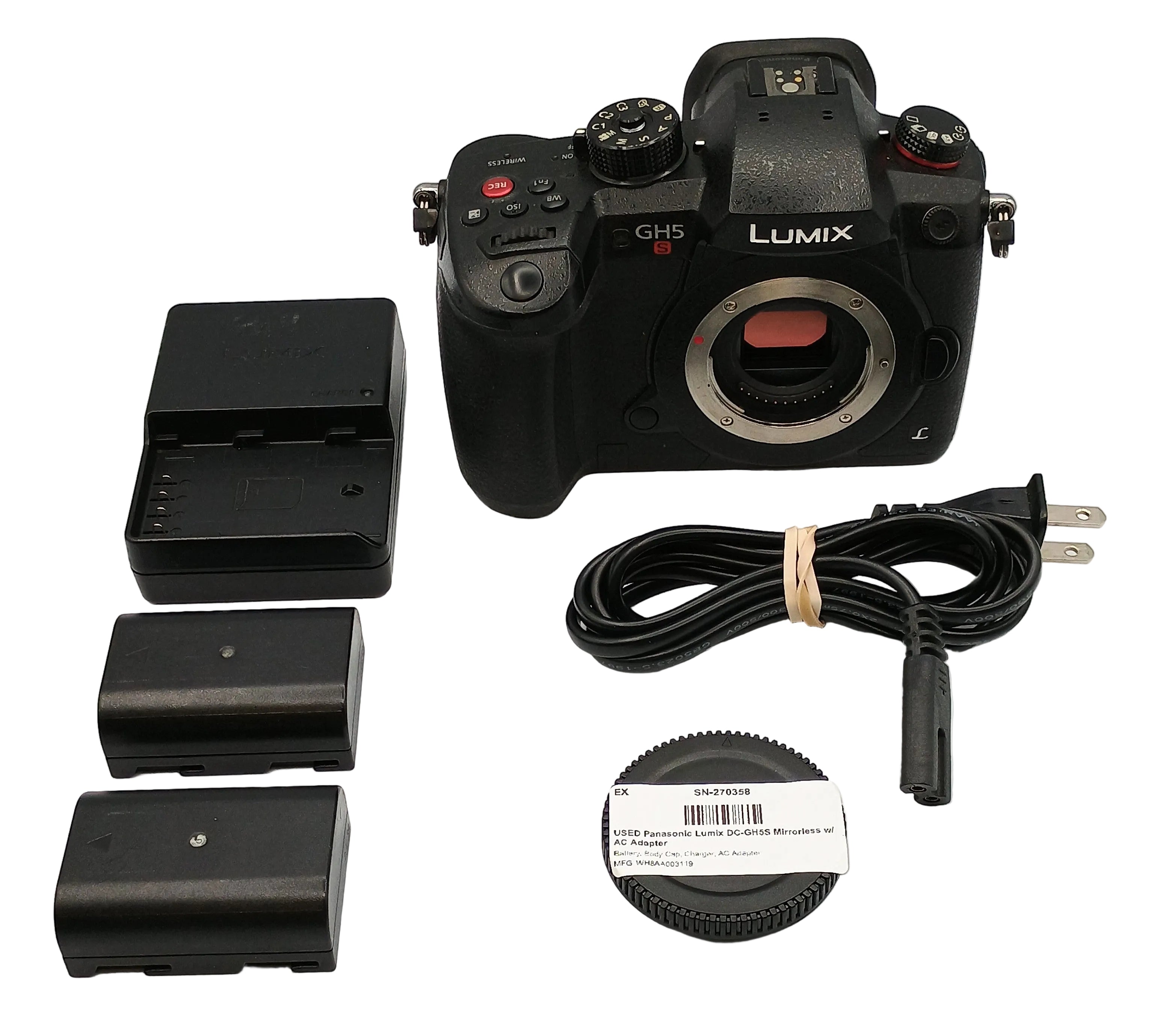 USED Panasonic Lumix DC-GH5S Mirrorless w/ AC Adapter