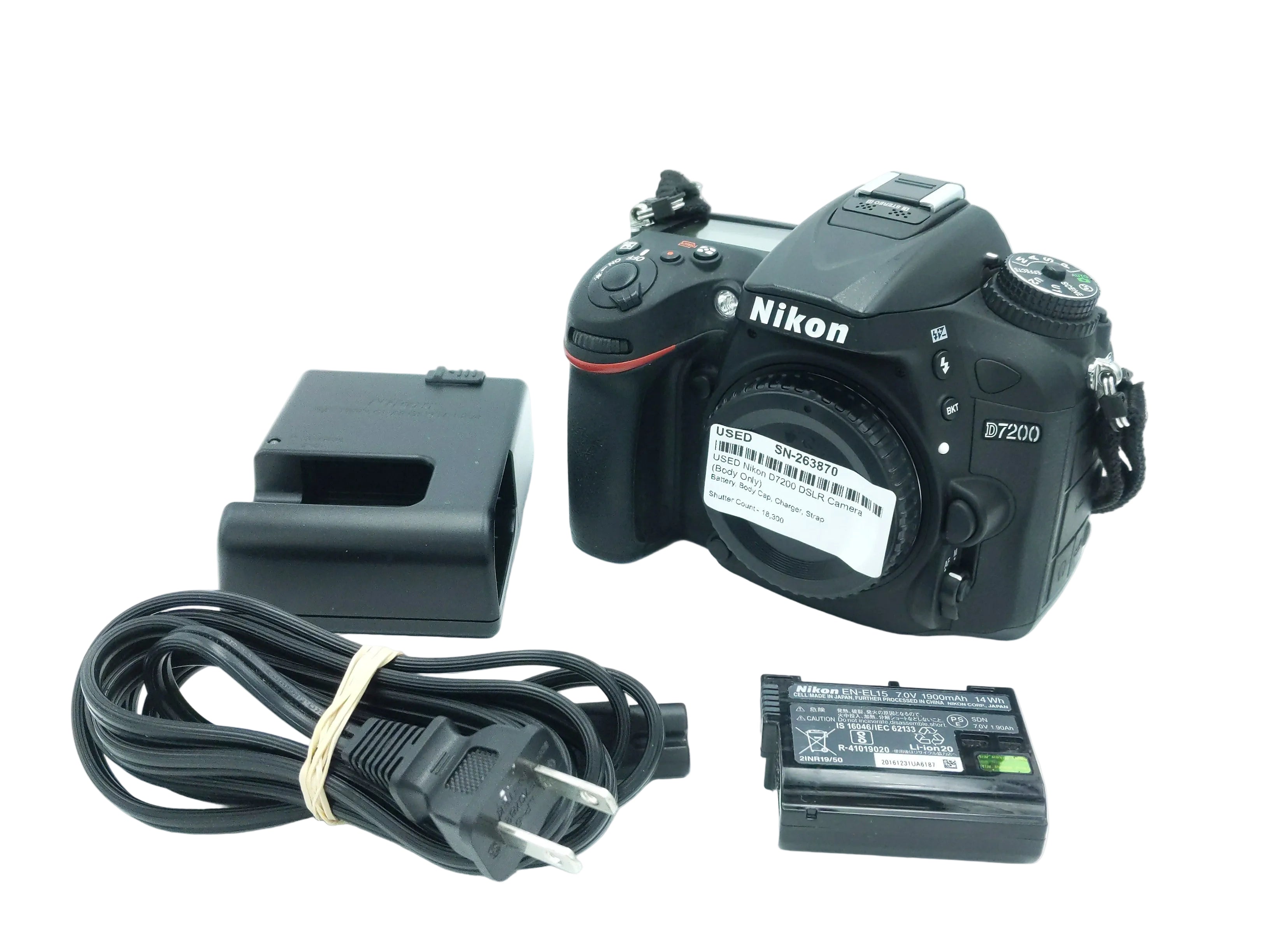 USED Nikon D7200 DSLR Camera (Body Only)