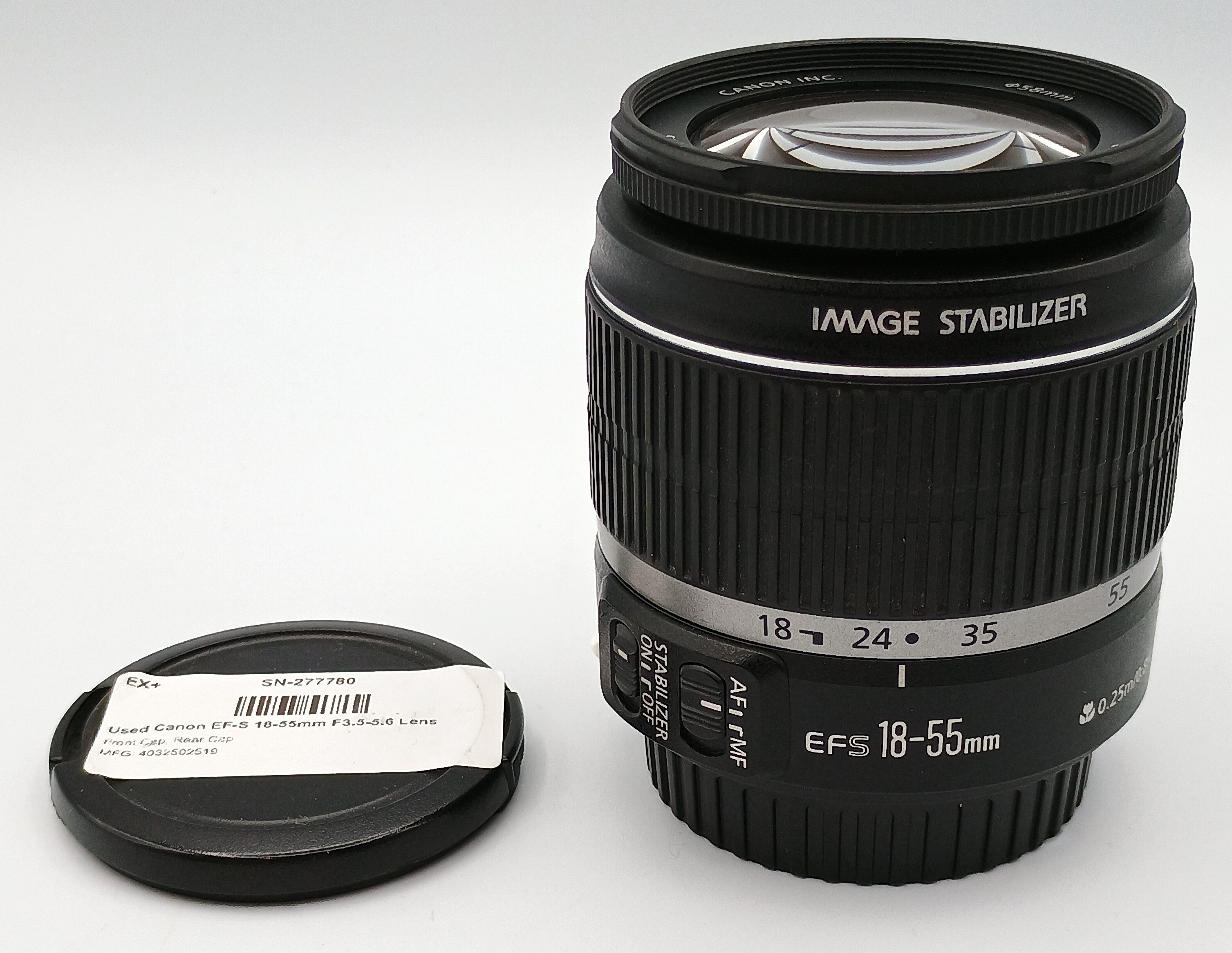 Used Canon EF-S 18-55mm F3.5-5.6 Lens