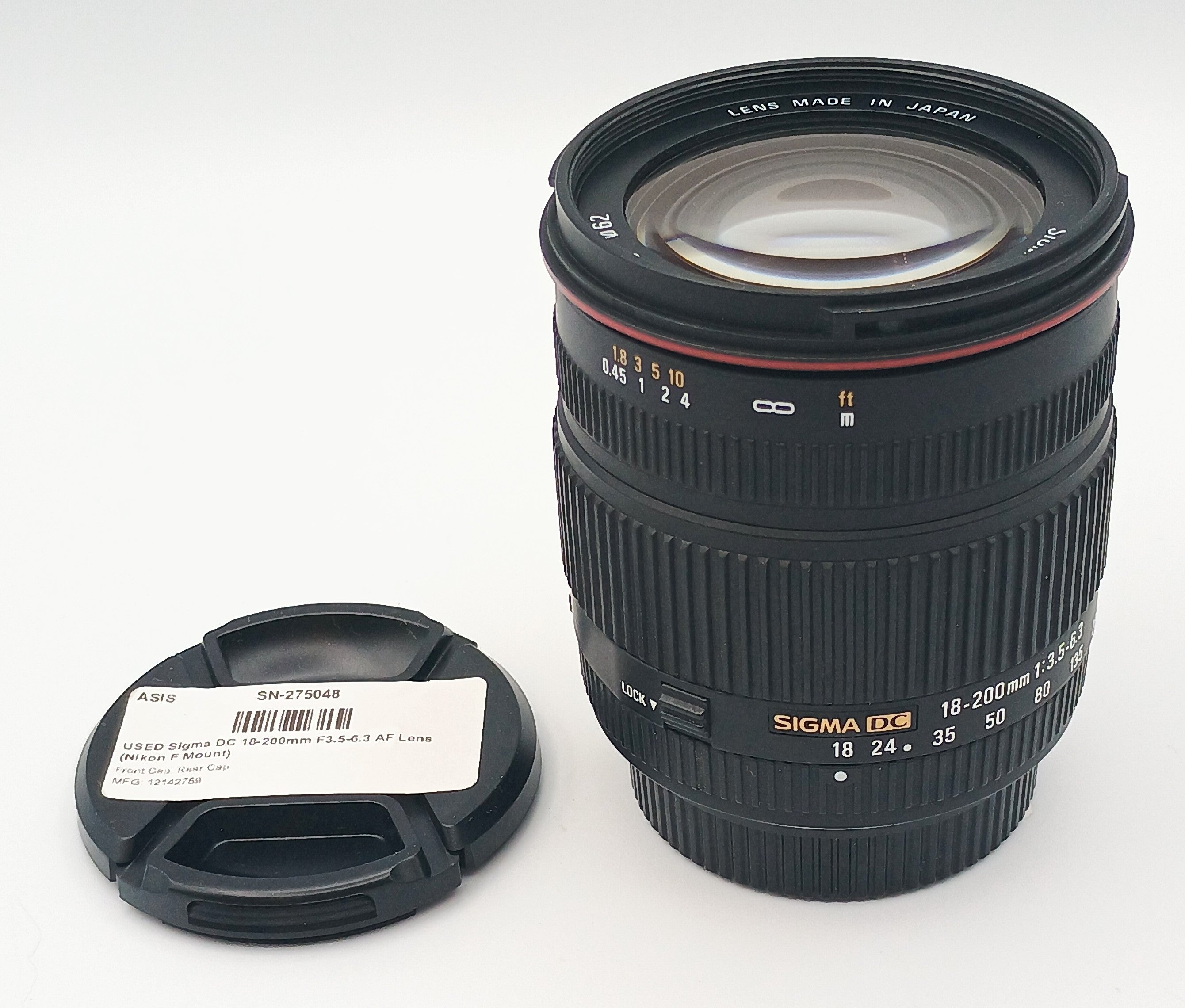 USED Sigma DC 18-200mm F3.5-6.3 AF Lens (Nikon F Mount)
