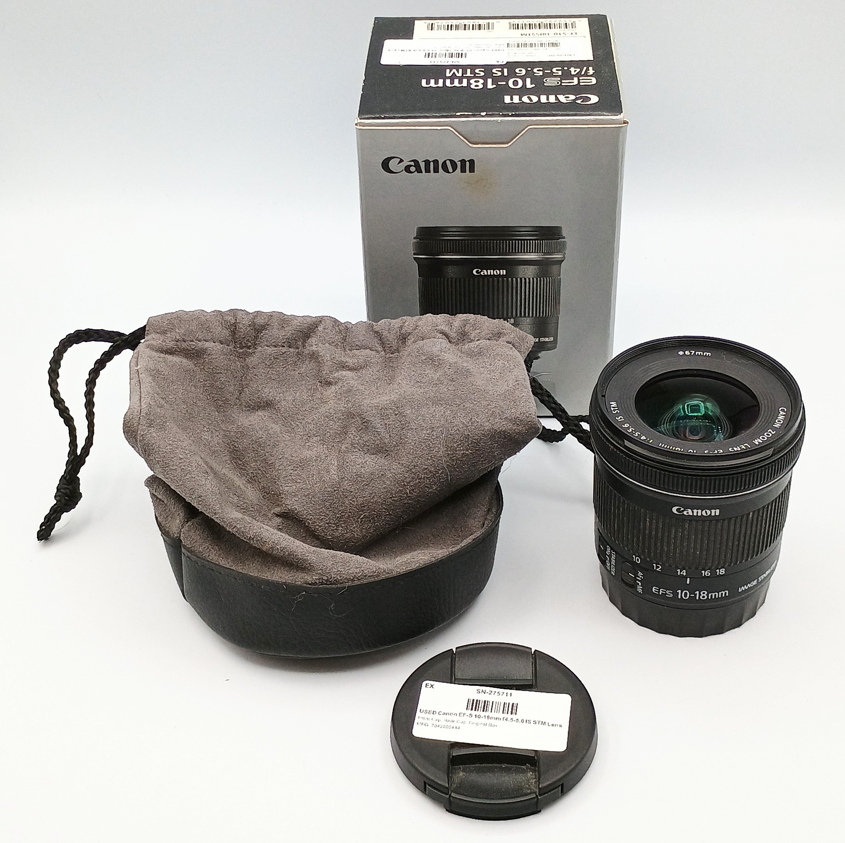 USED Canon EF-S 10-18mm f4.5-5.6 IS STM Lens