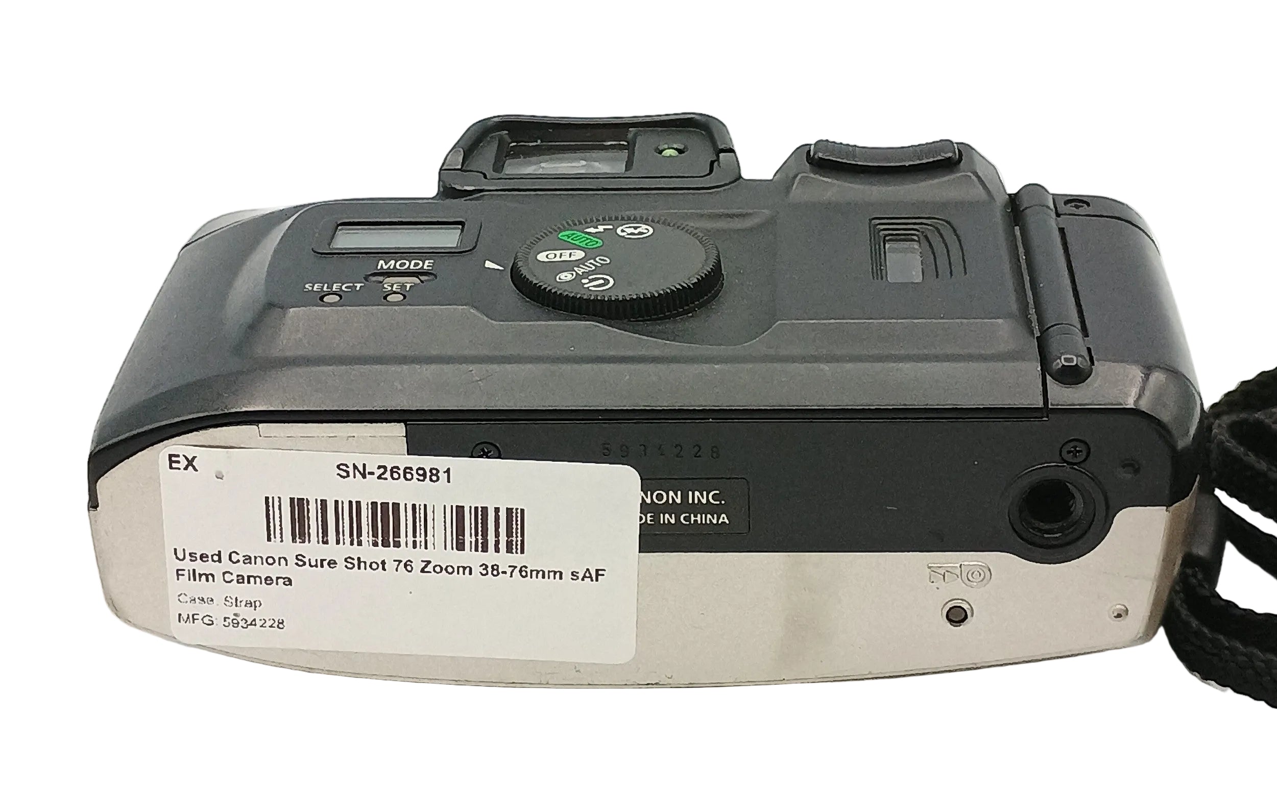 Used Canon Sure Shot 76 Zoom 38-76mm sAF Film Camera