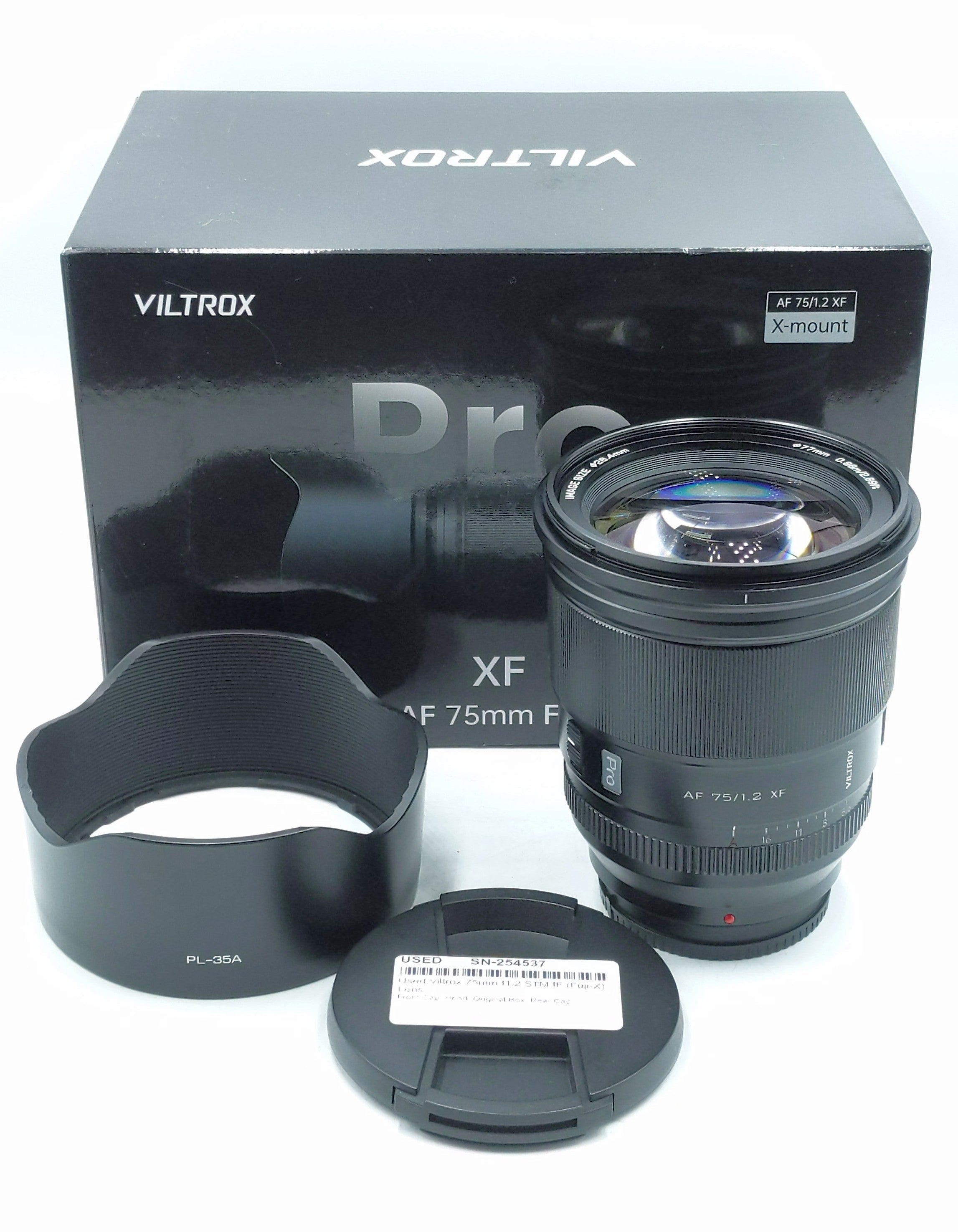 Used Viltrox 75mm f1.2 STM IF (Fuji-X) Lens