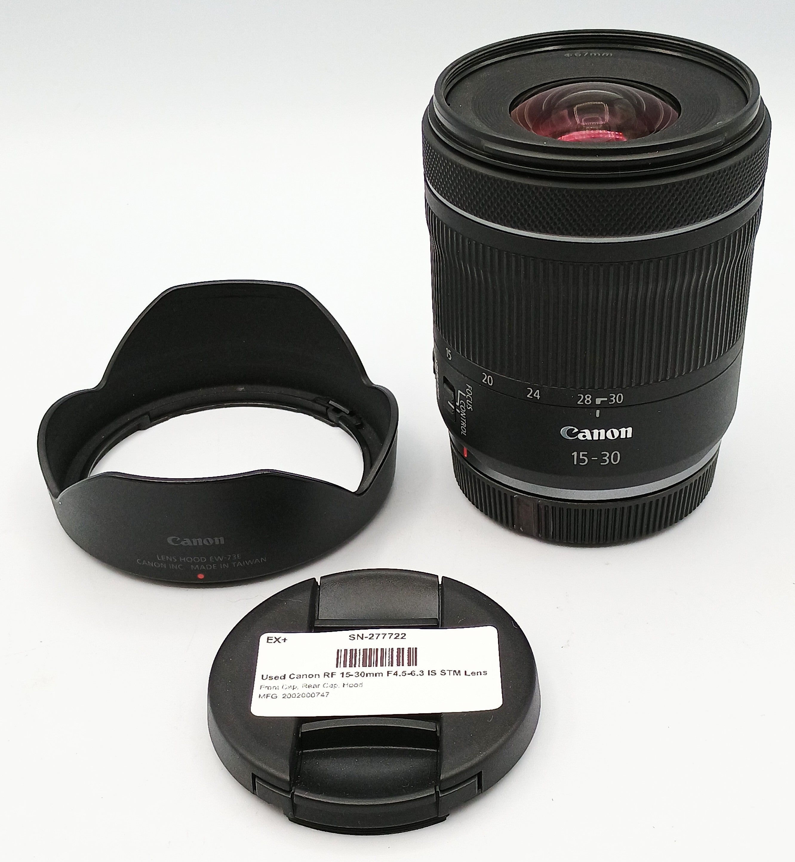 Used Canon RF 15-30mm F4.5-6.3 IS STM Lens