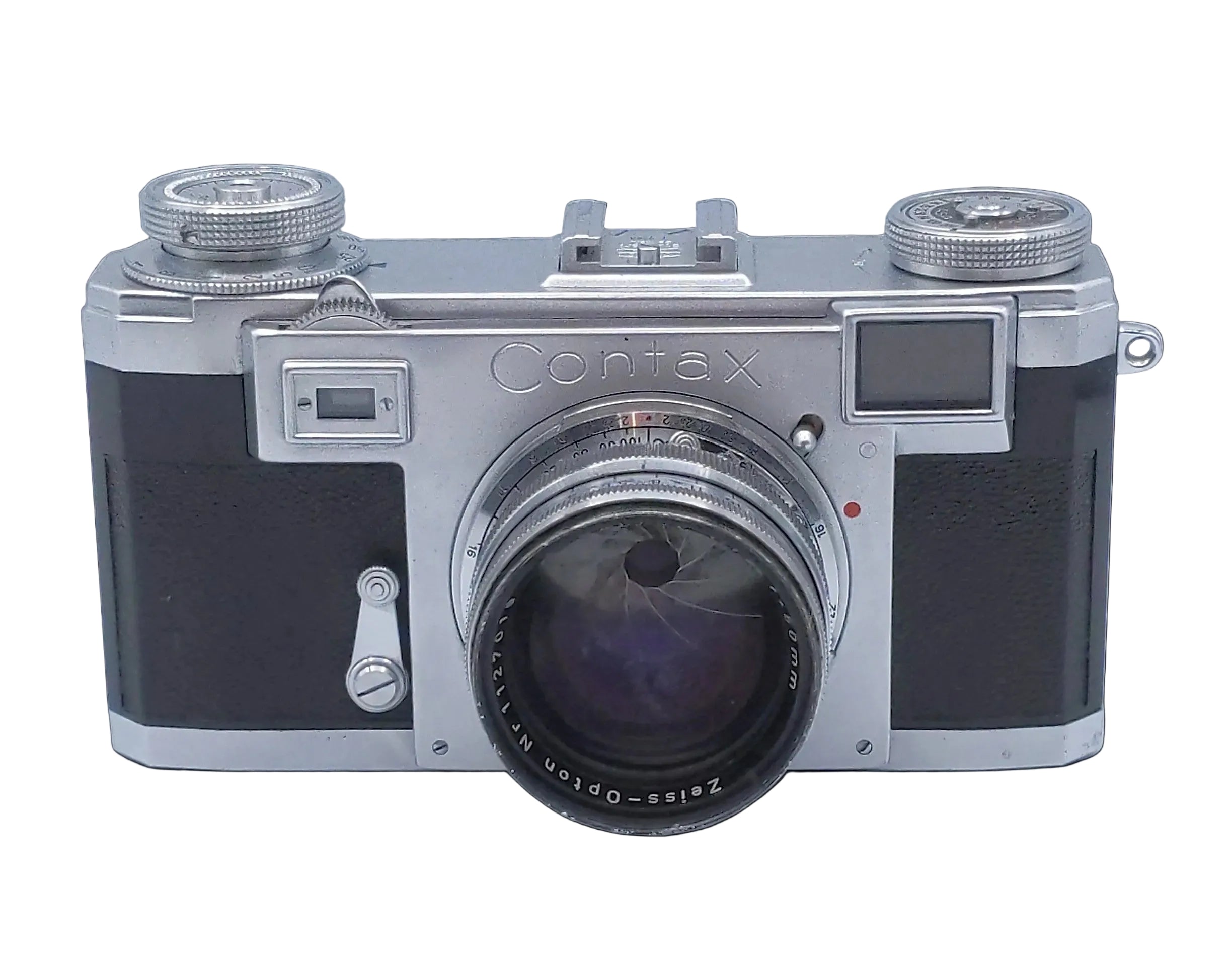 USED Contax IIa Zeiss Ikon W/ 50mm F1.5 Color Dial 35mm Film Camera [READ]