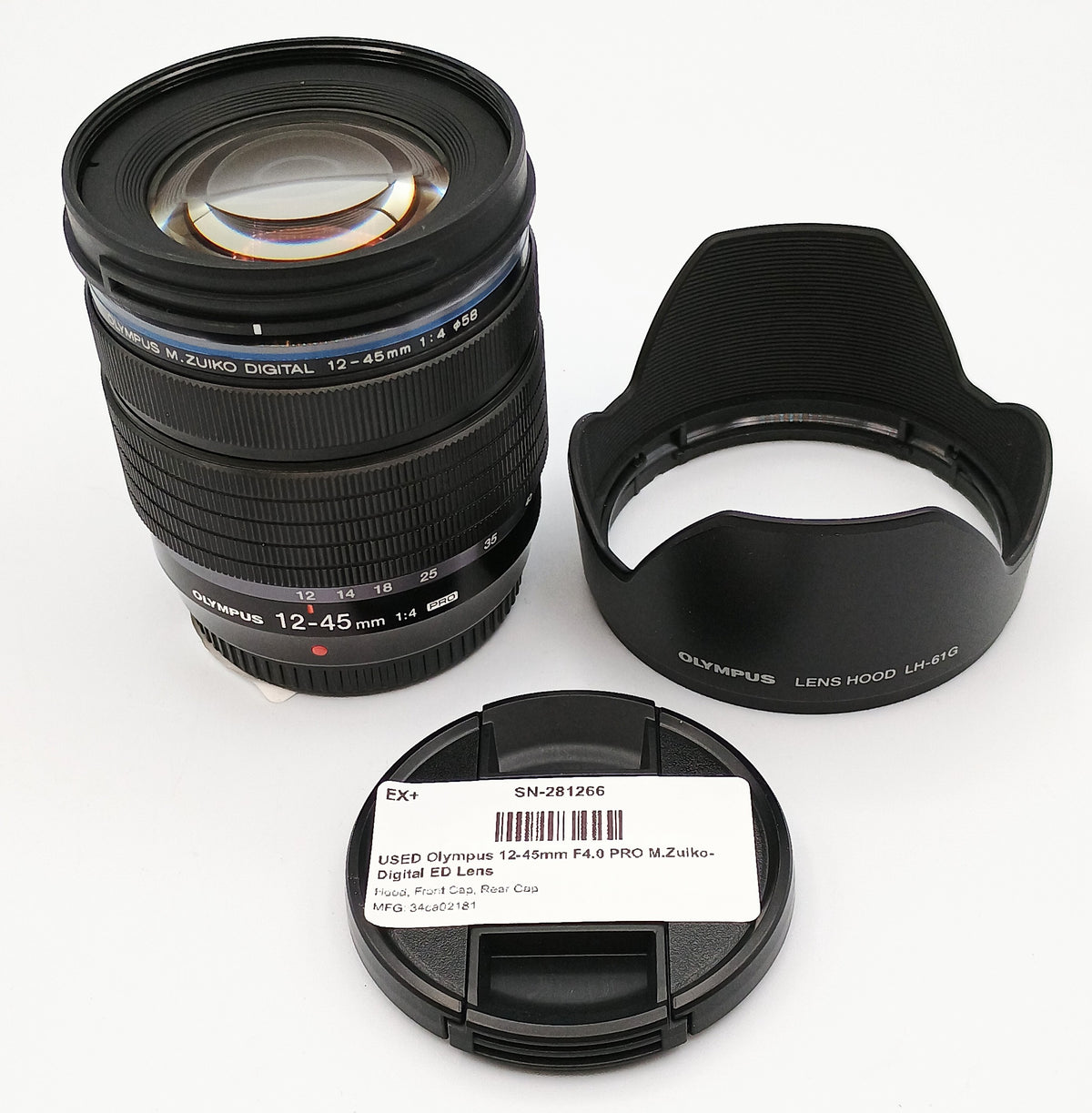 USED Olympus 12-45mm F4.0 PRO M.Zuiko  Digital ED Lens