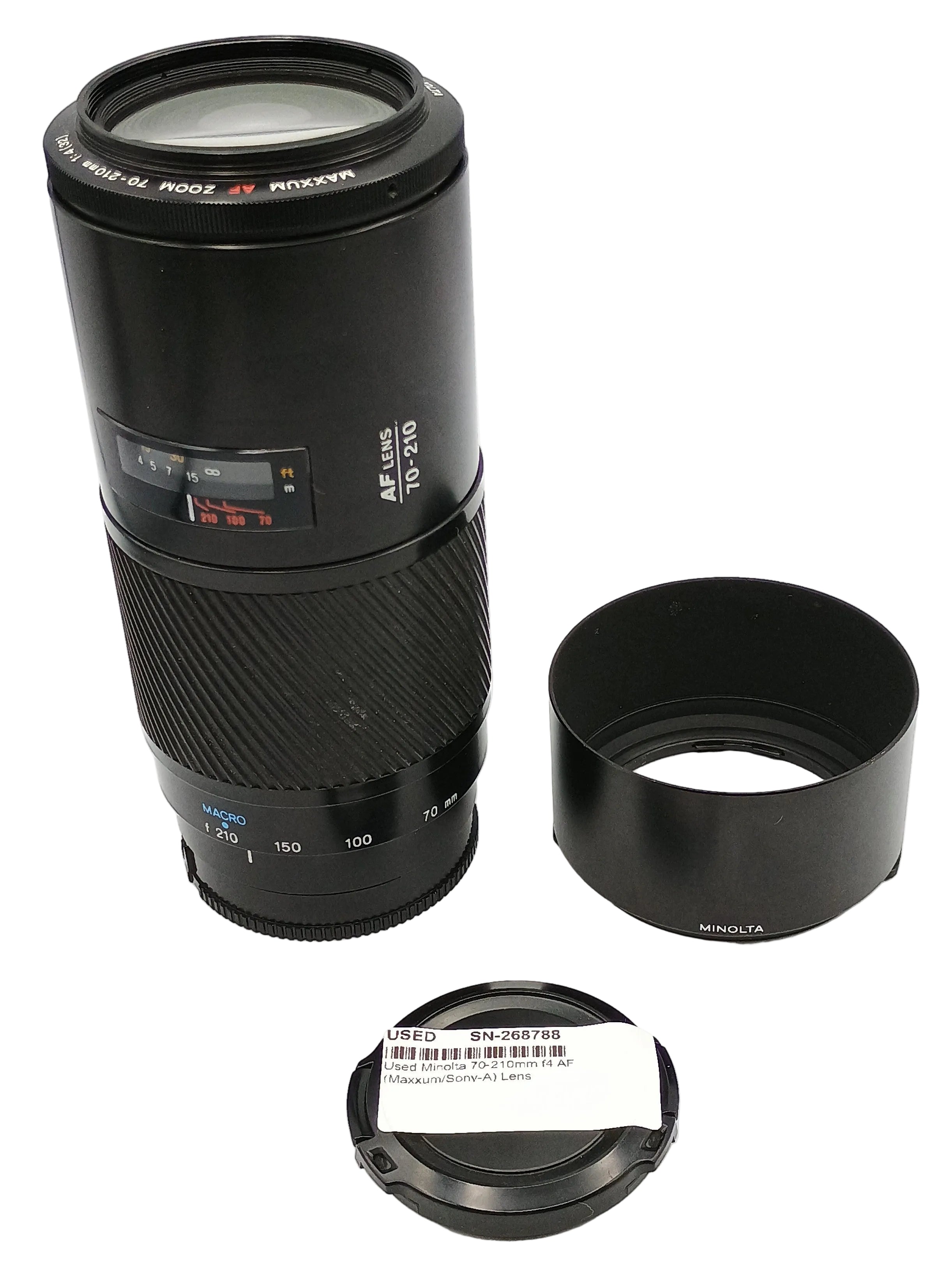 Used Minolta 70-210mm f4 AF (Maxxum/Sony-A) Lens