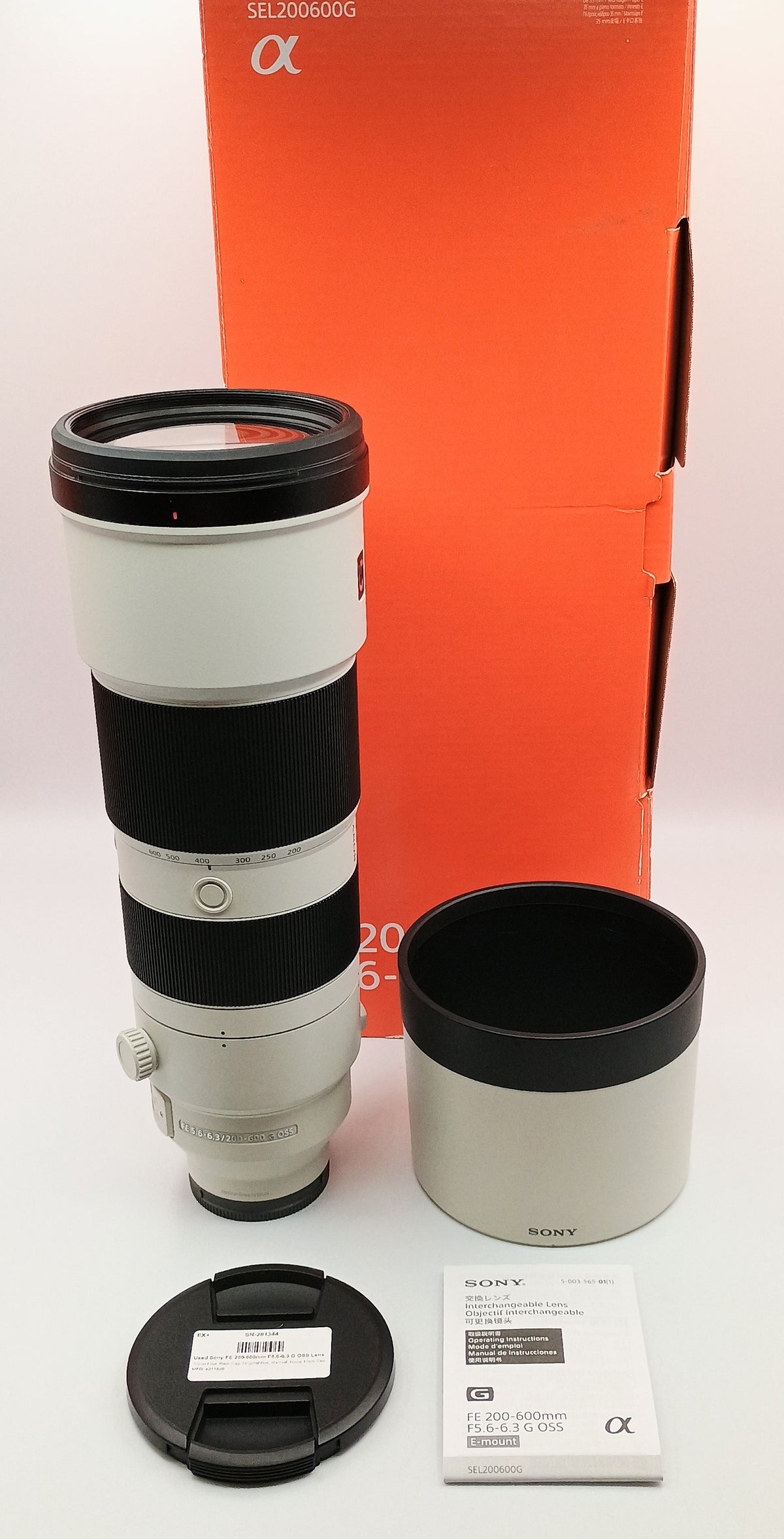 Used Sony FE 200-600mm F5.6-6.3 G OSS Lens