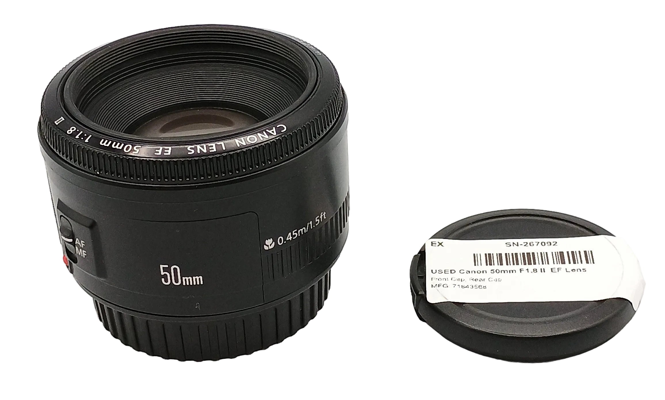 USED Canon 50mm F1.8 II  EF Lens