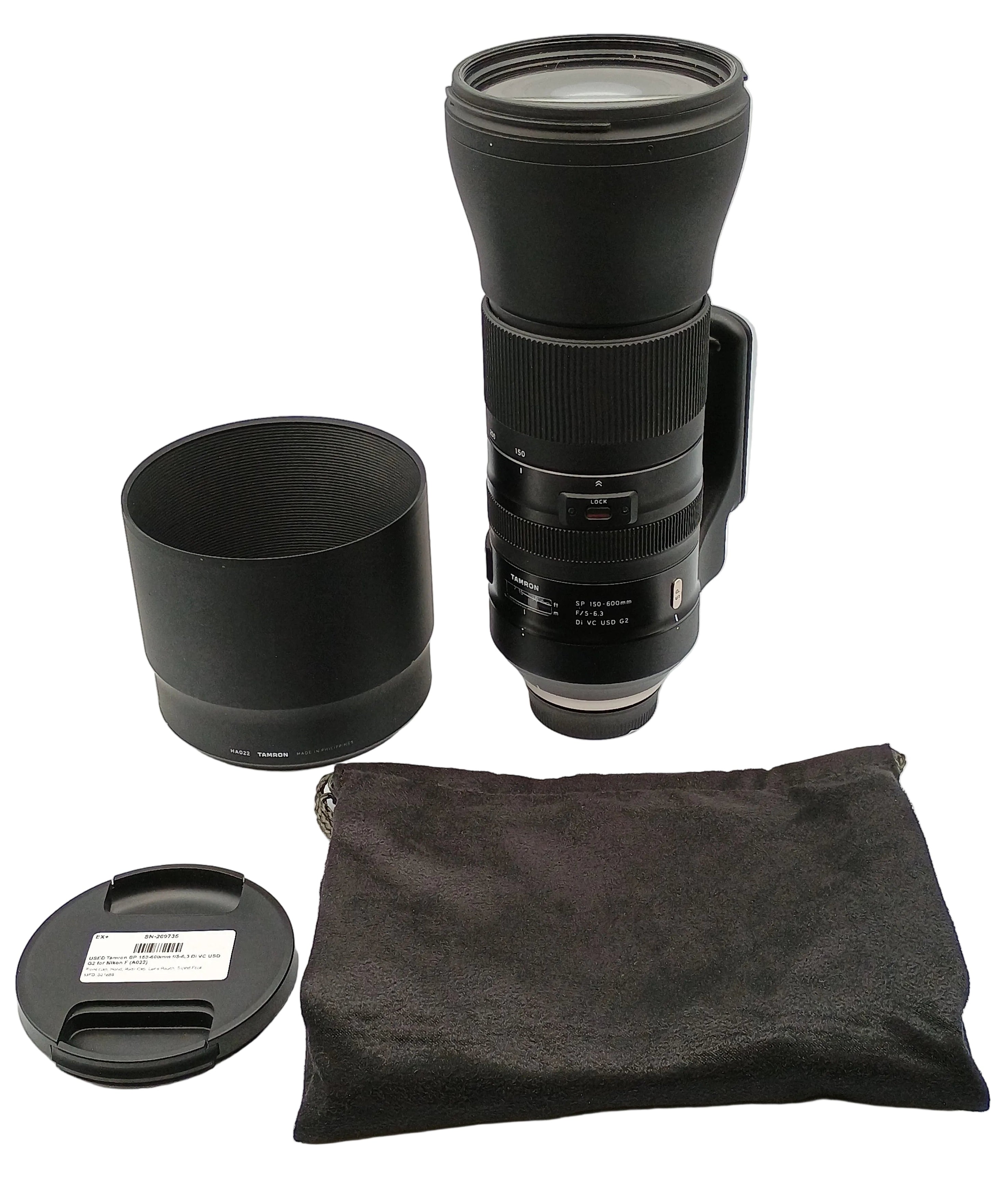 USED Tamron SP 150-600mm f/5-6.3 Di VC USD G2 for Nikon F (A022)