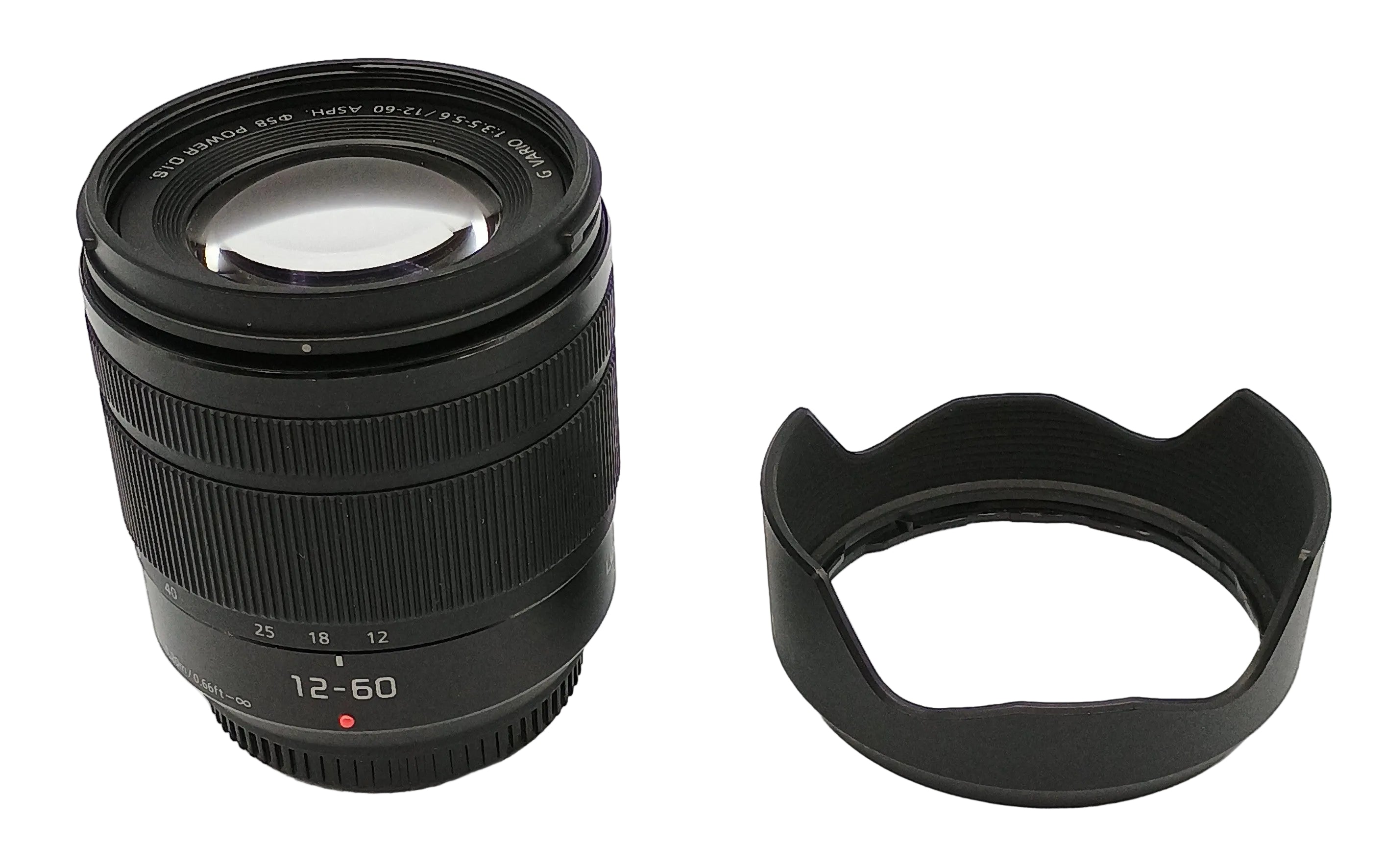 USED Panasonic 12-60mm f/3.5-5.6 Lumix G  Vario ASPH. POWER O.I.S. Lens