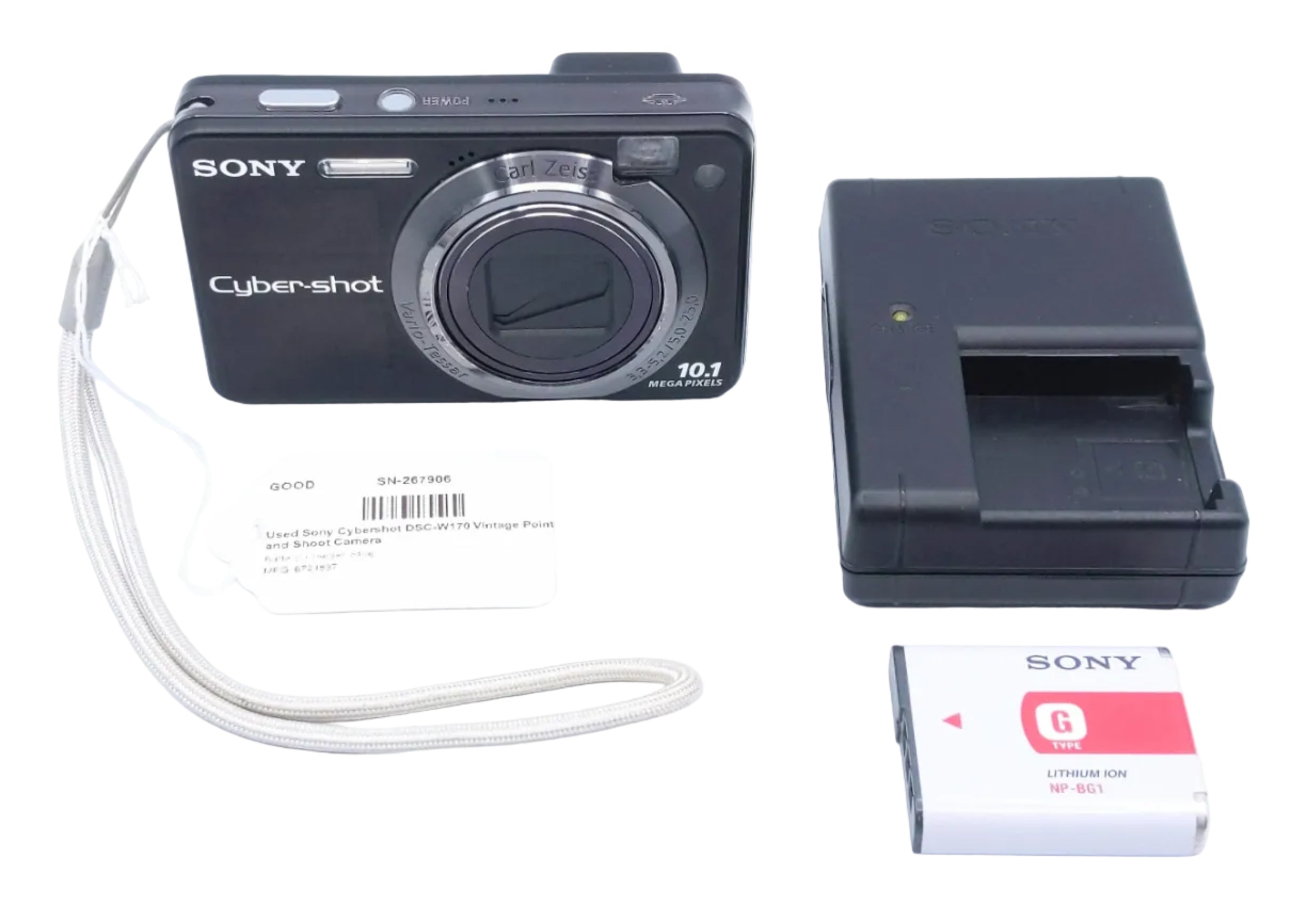 Used Sony Cybershot DSC-W170 Vintage Point and Shoot Camera