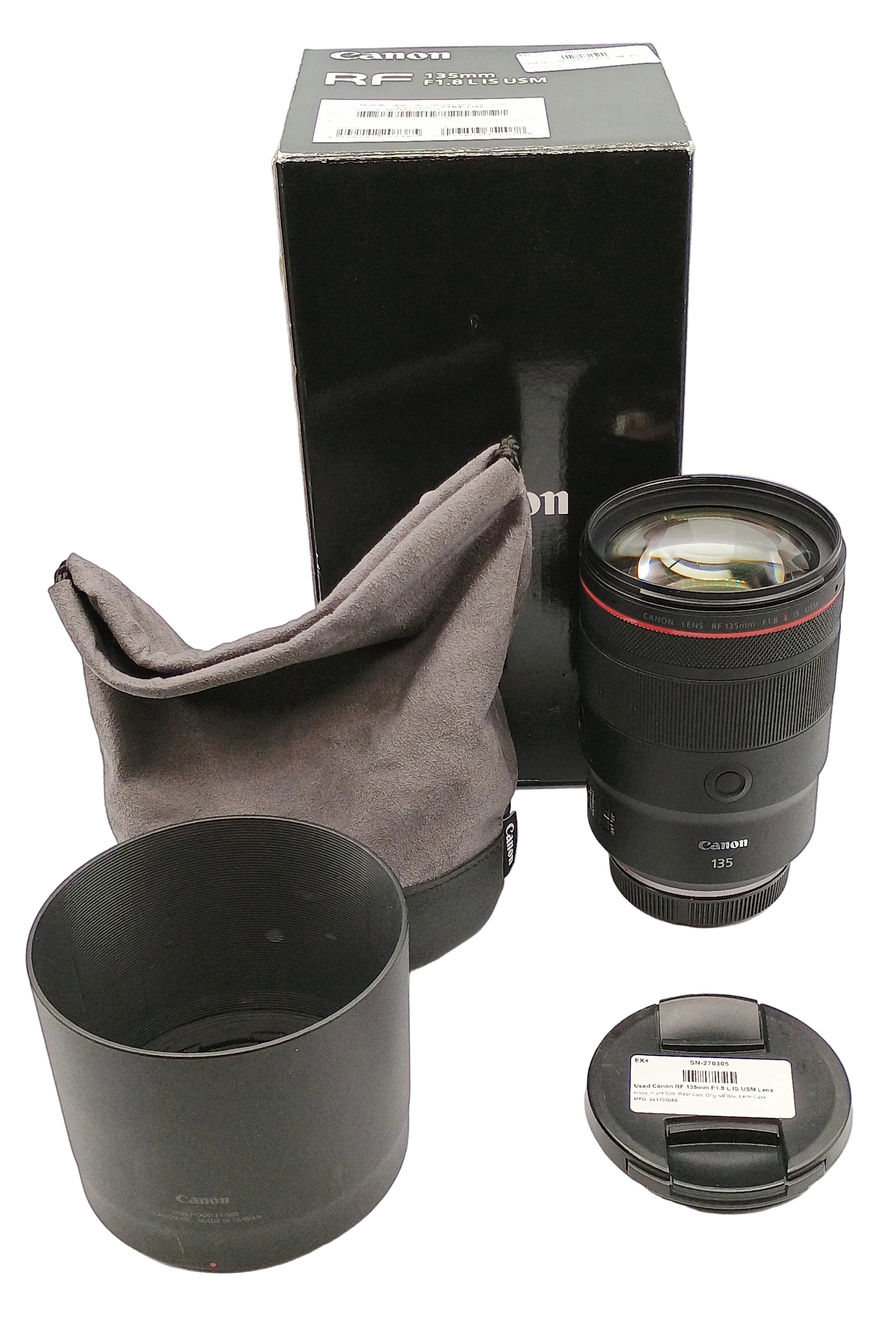 Used Canon RF 135mm F1.8 L IS USM Lens