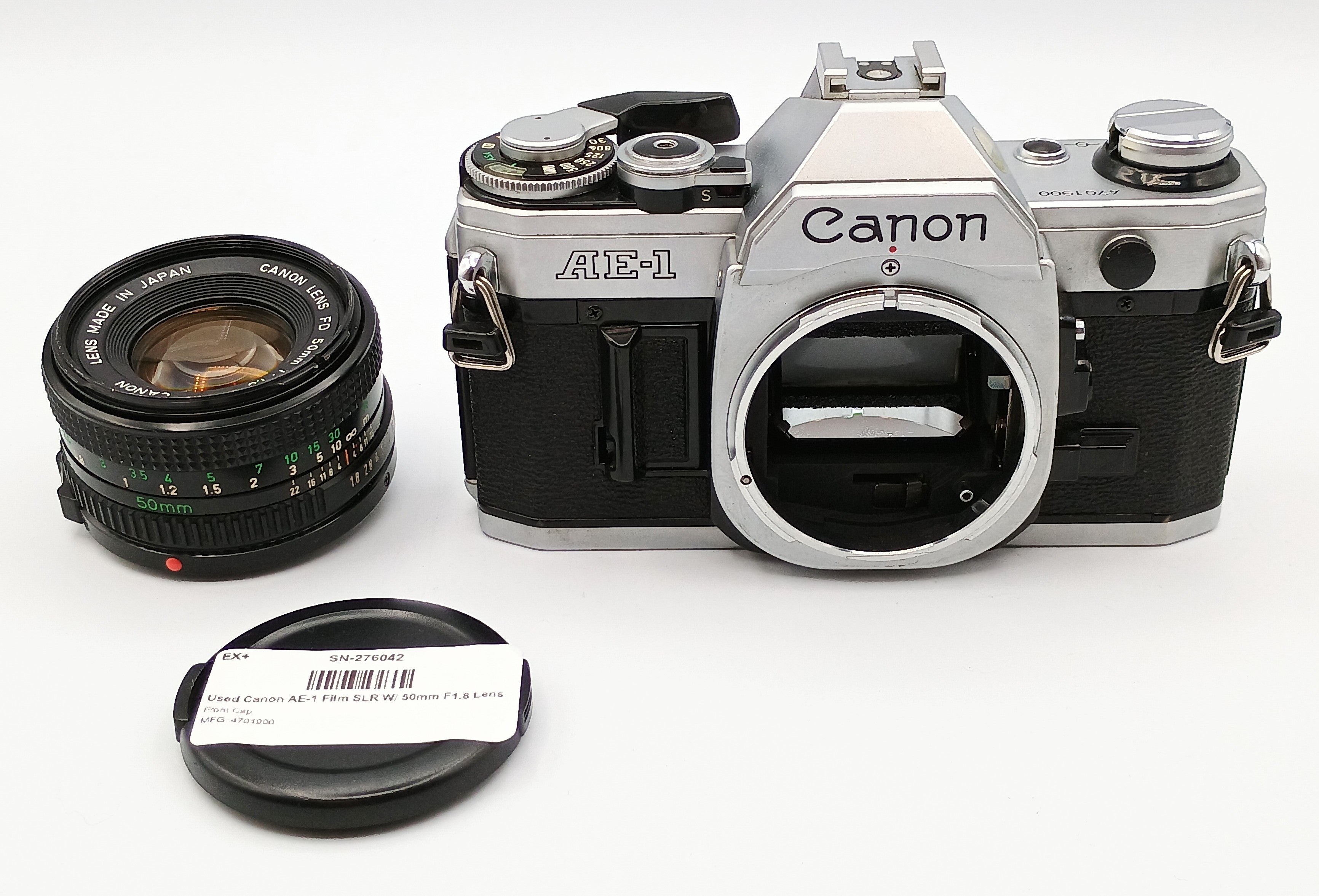 Used Canon AE-1 Film SLR W/ 50mm F1.8 Lens