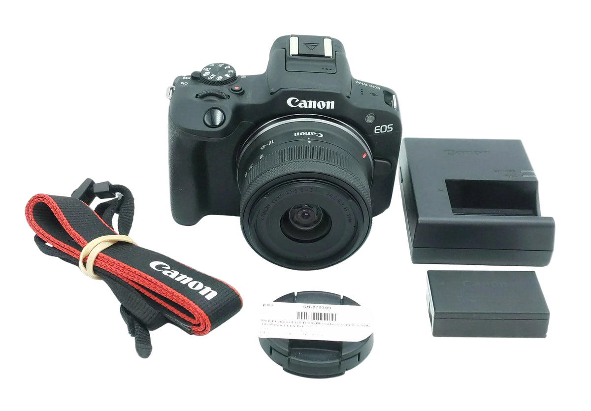 Used Canon EOS R100 Mirrorless Camera with 18-45mm Lens Kit