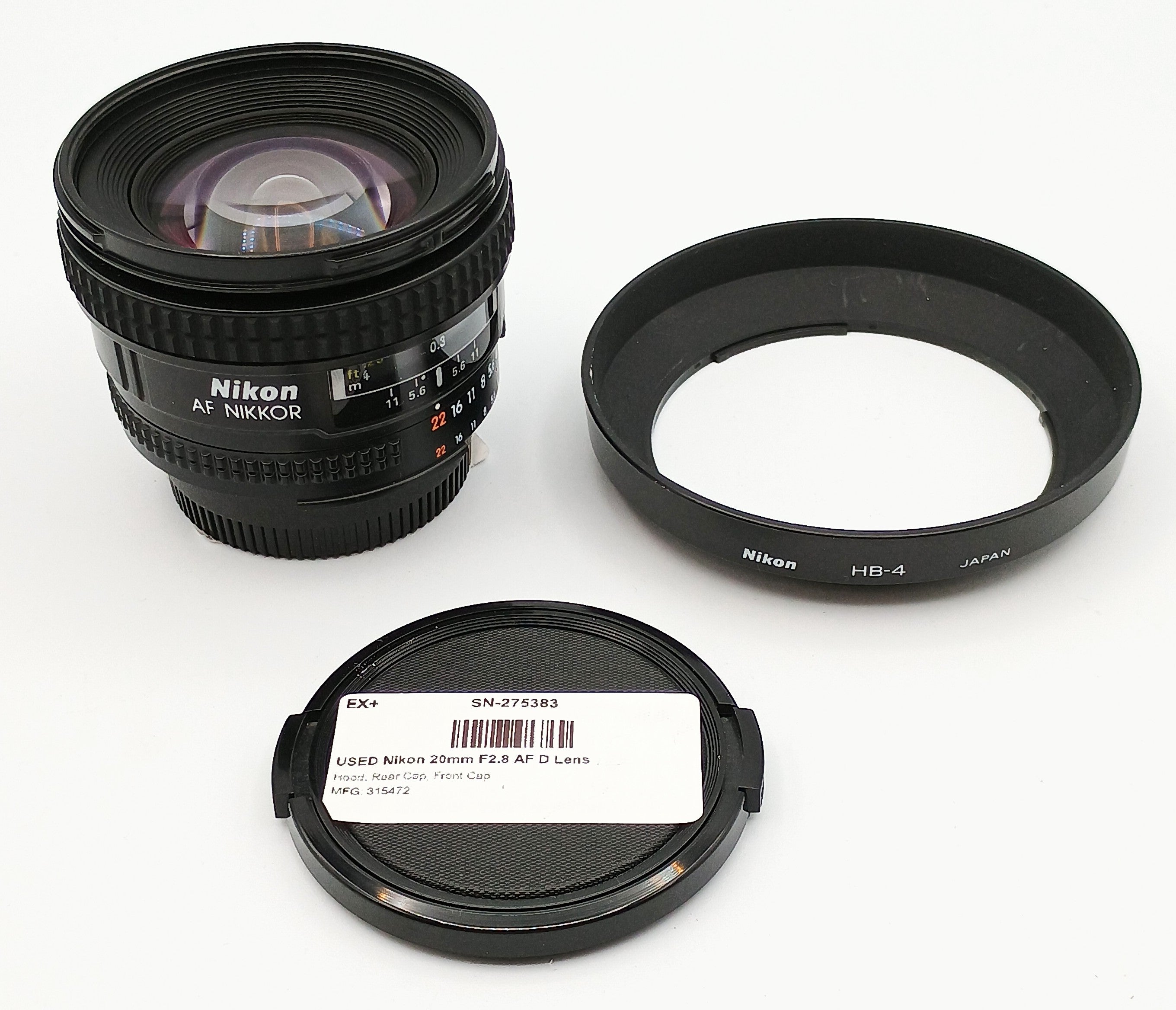 USED Nikon 20mm F2.8 AF D Lens