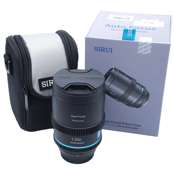 SIRUI 40mm AF Anamorphic T1.8 Sony Eマウント Sirui 40mm T1.8 1.33x S35 AF Anamorphic Lens (Sony APSC E Mount)
