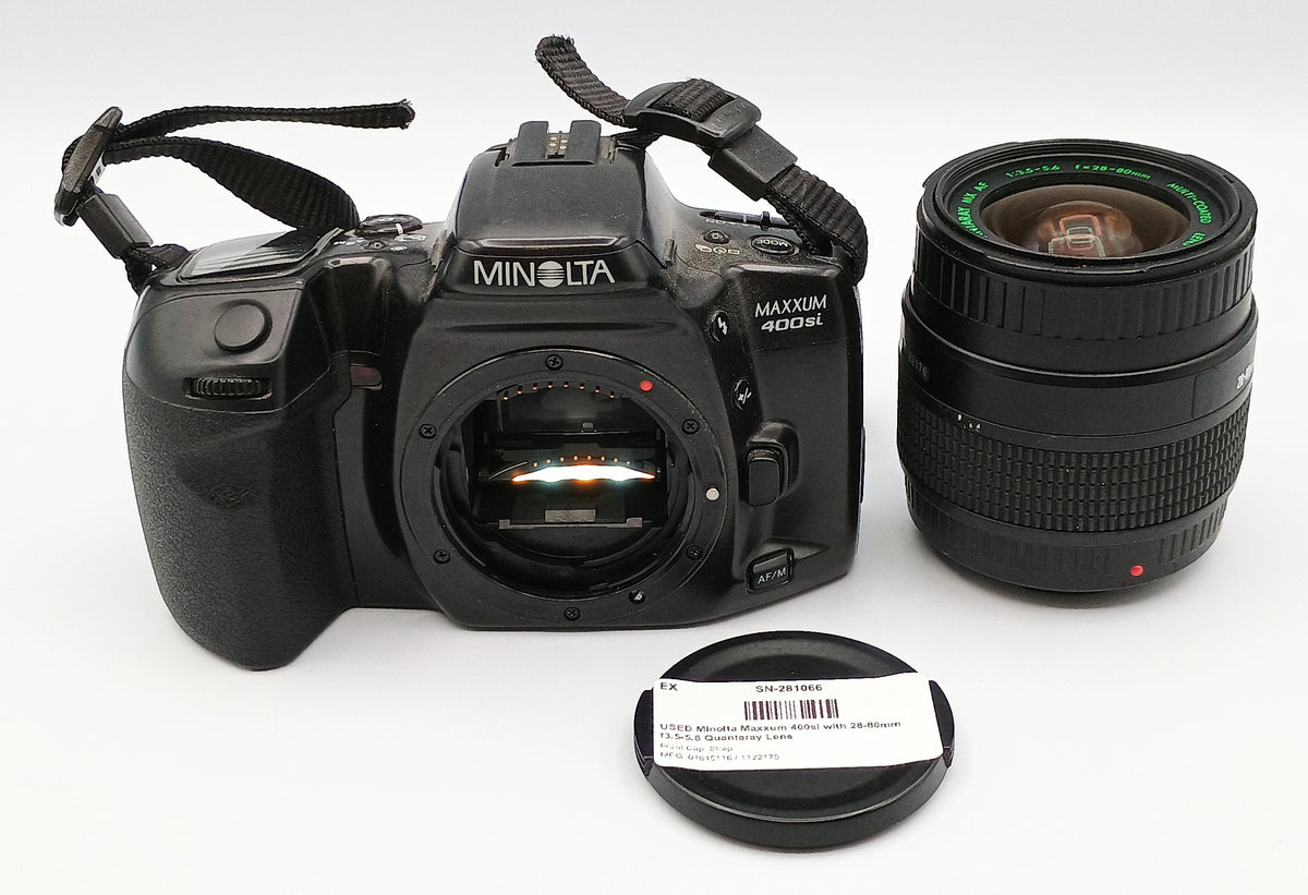 USED Minolta Maxxum 400si with 28-80mm f3.5-5.6 Quantaray Lens