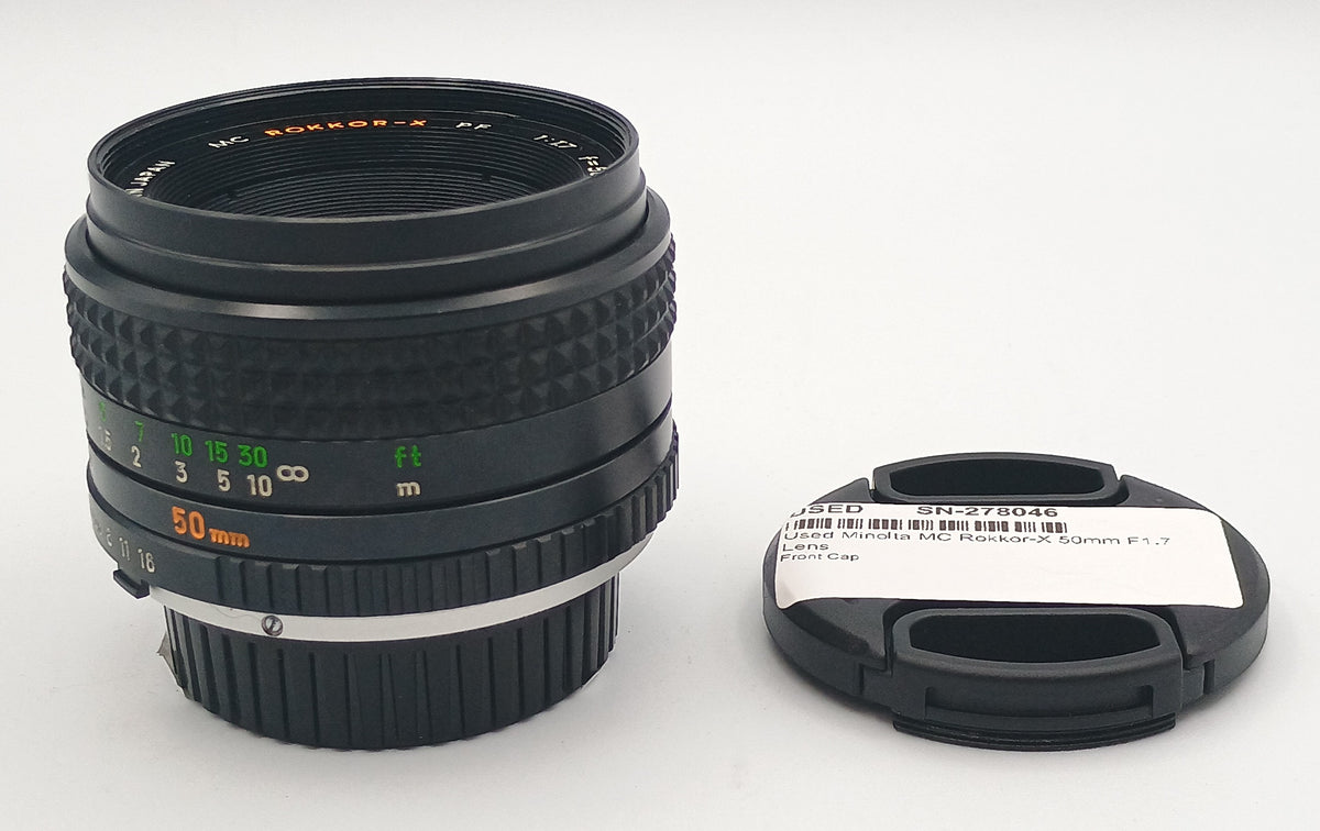 Used Minolta MC Rokkor-X 50mm F1.7 Lens