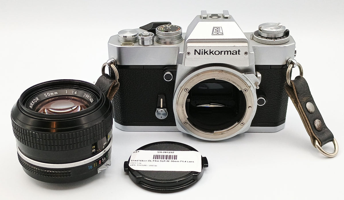 Used Nikon EL Film SLR W/ 50mm F1.4 Lens