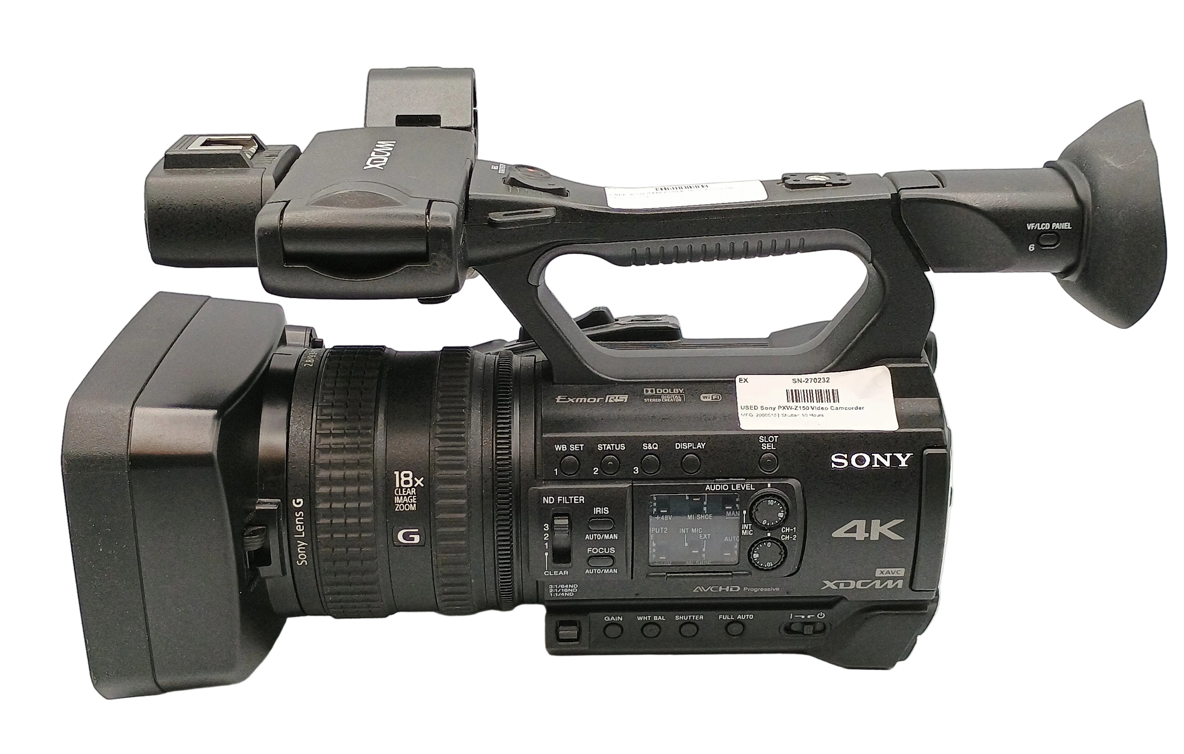 USED Sony PXW-Z150 Video Camcorder