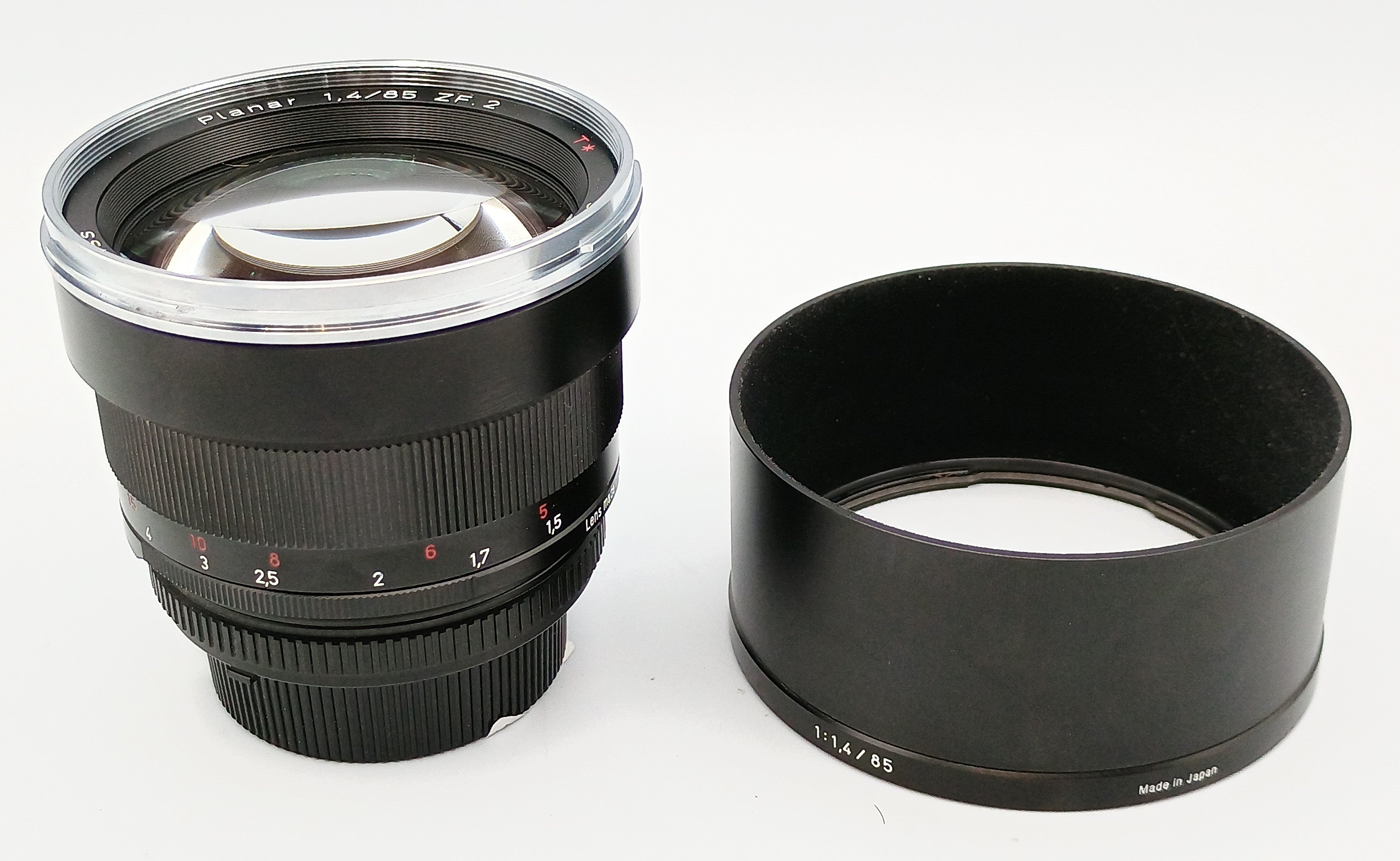 Used Zeiss 85mm f1.4 T* Planar for Nikon F-Mount