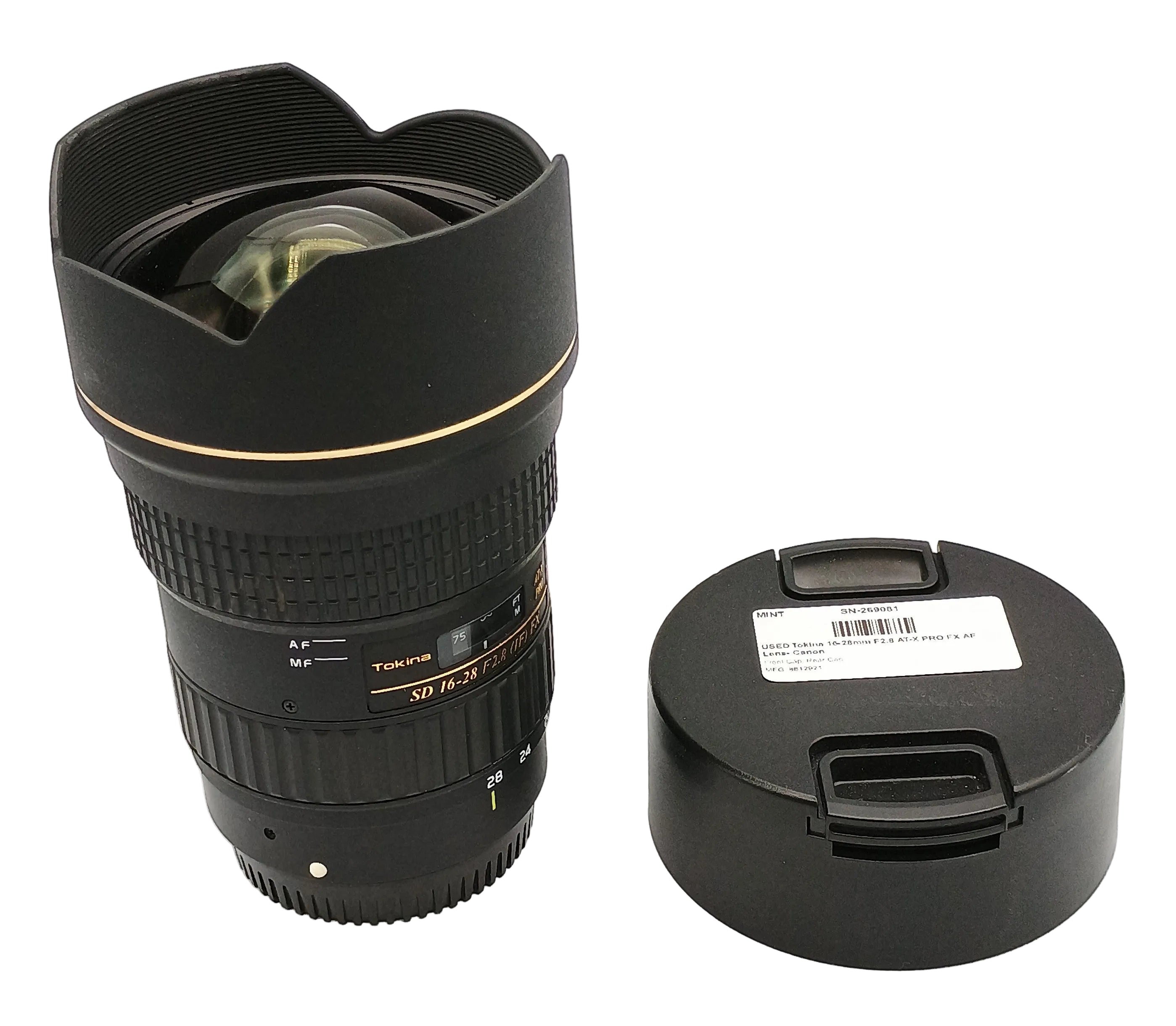 USED Tokina 16-28mm F2.8 AT-X PRO FX AF Lens- Canon