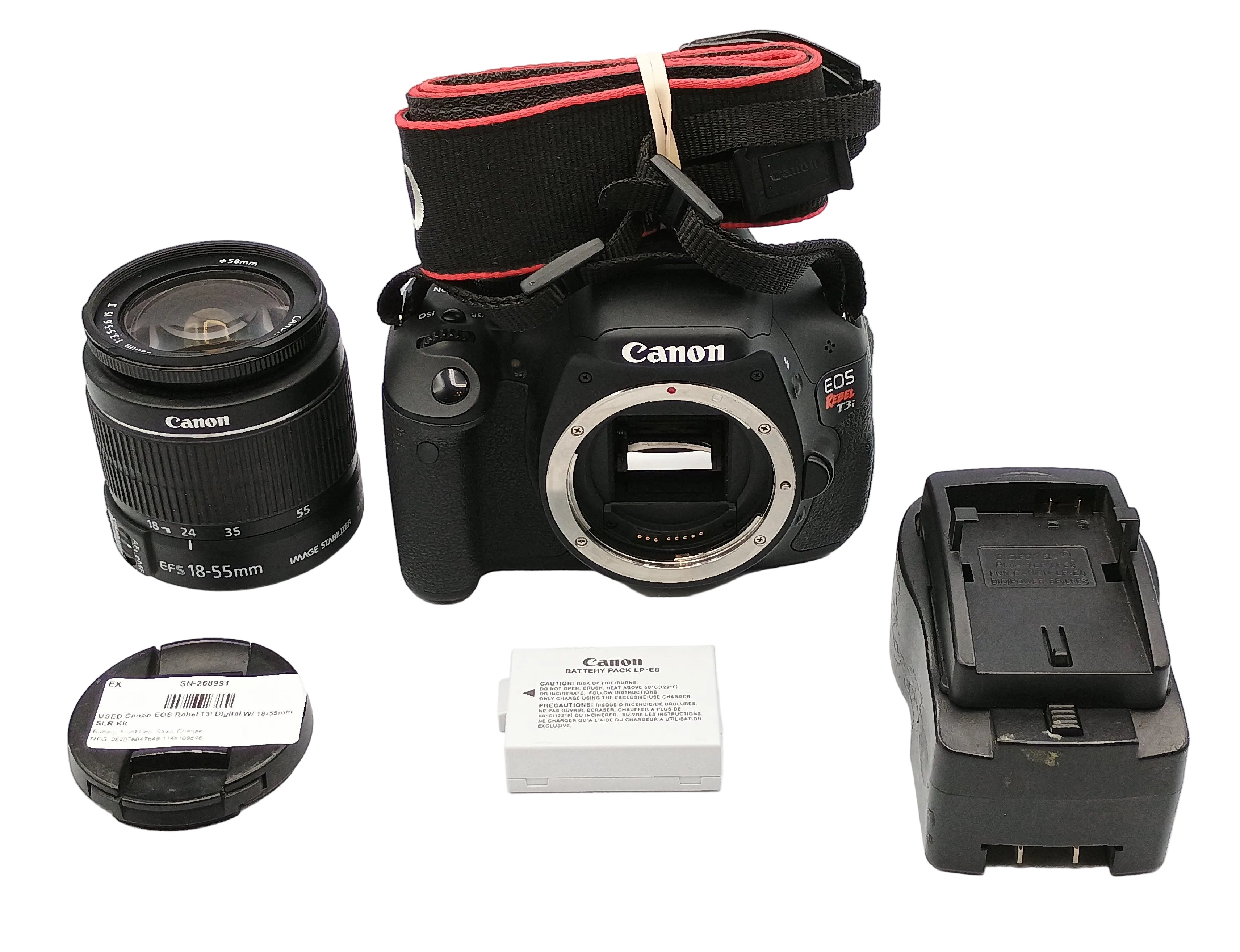 USED Canon EOS Rebel T3i Digital W/ 18-55mm SLR Kit