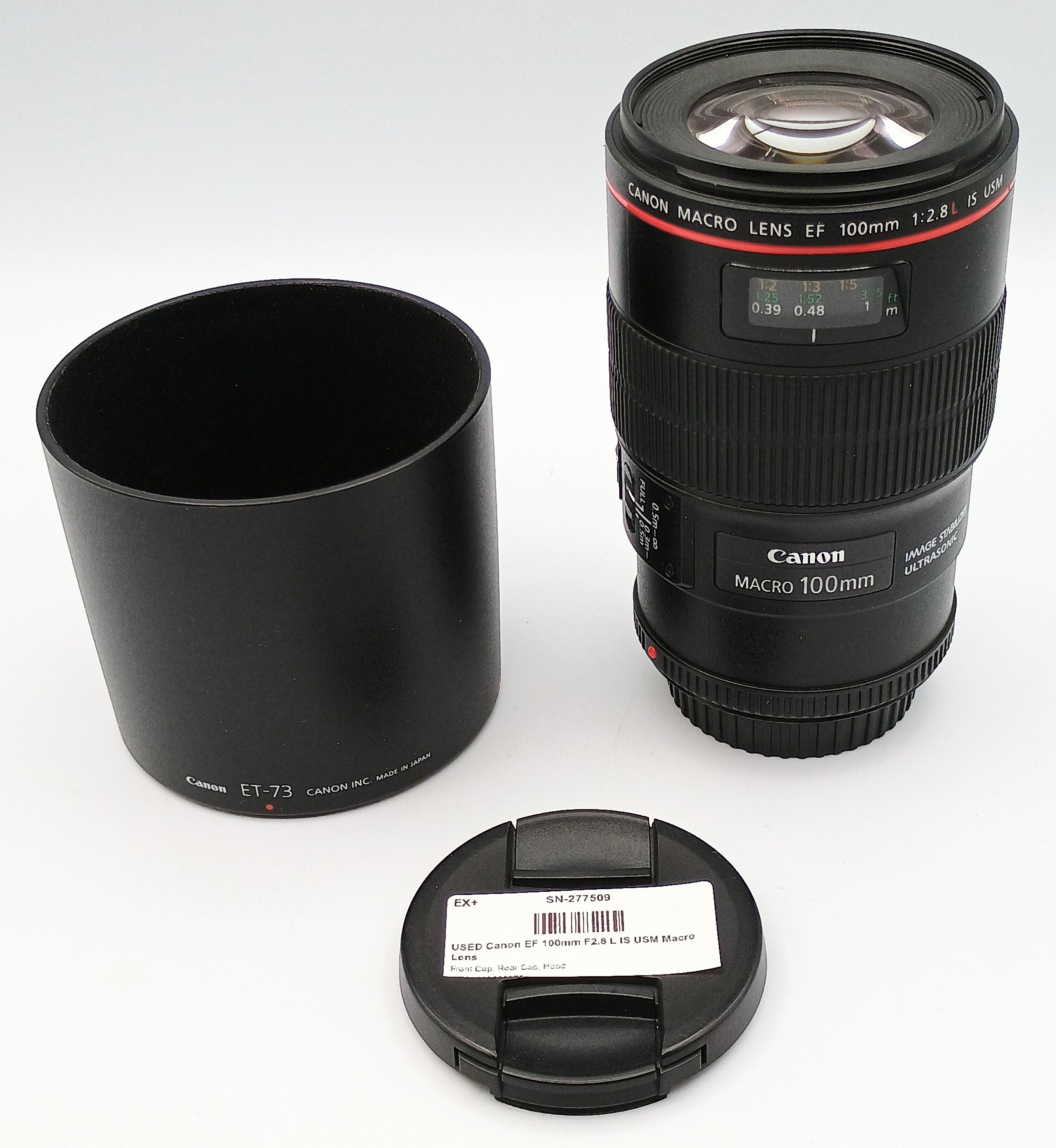 USED Canon EF 100mm F2.8 L IS USM Macro Lens