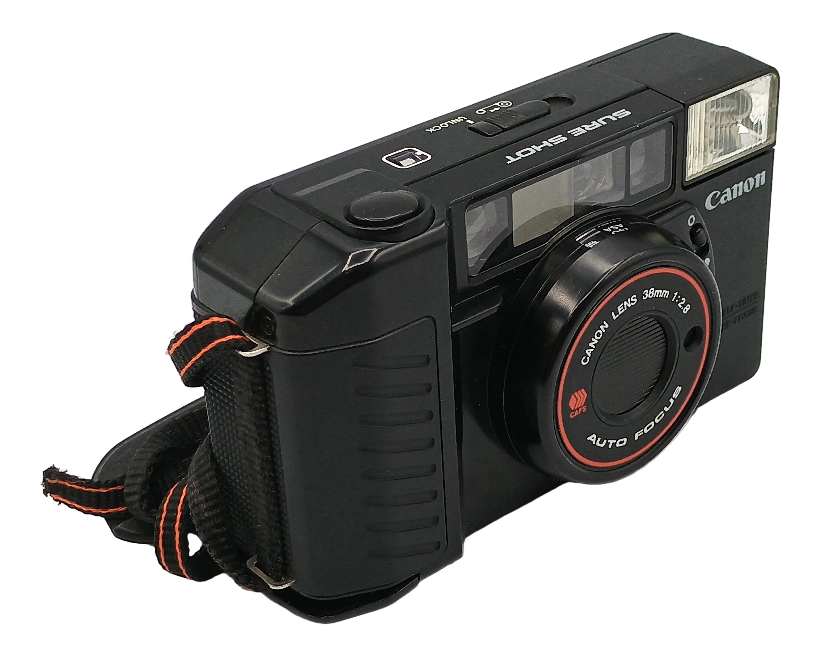 Used Canon Sure Shot 35mm Film Point and Shoot Camera