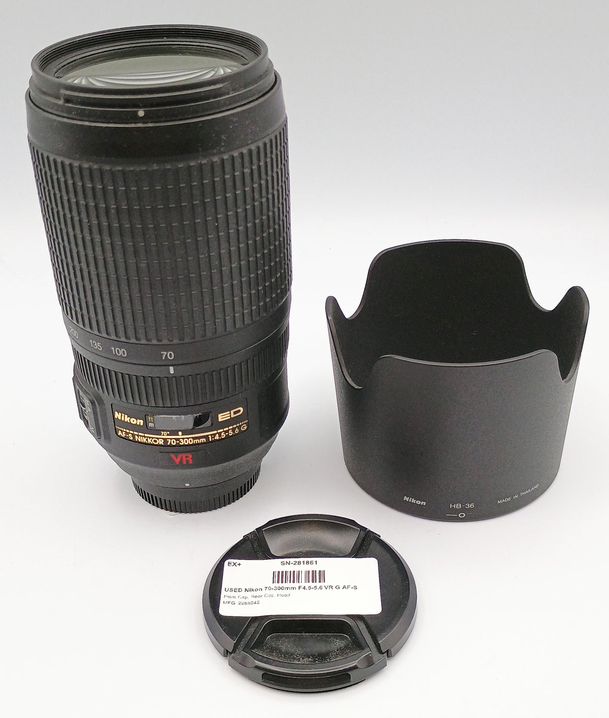 USED Nikon 70-300mm F4.5-5.6 VR G AF-S
