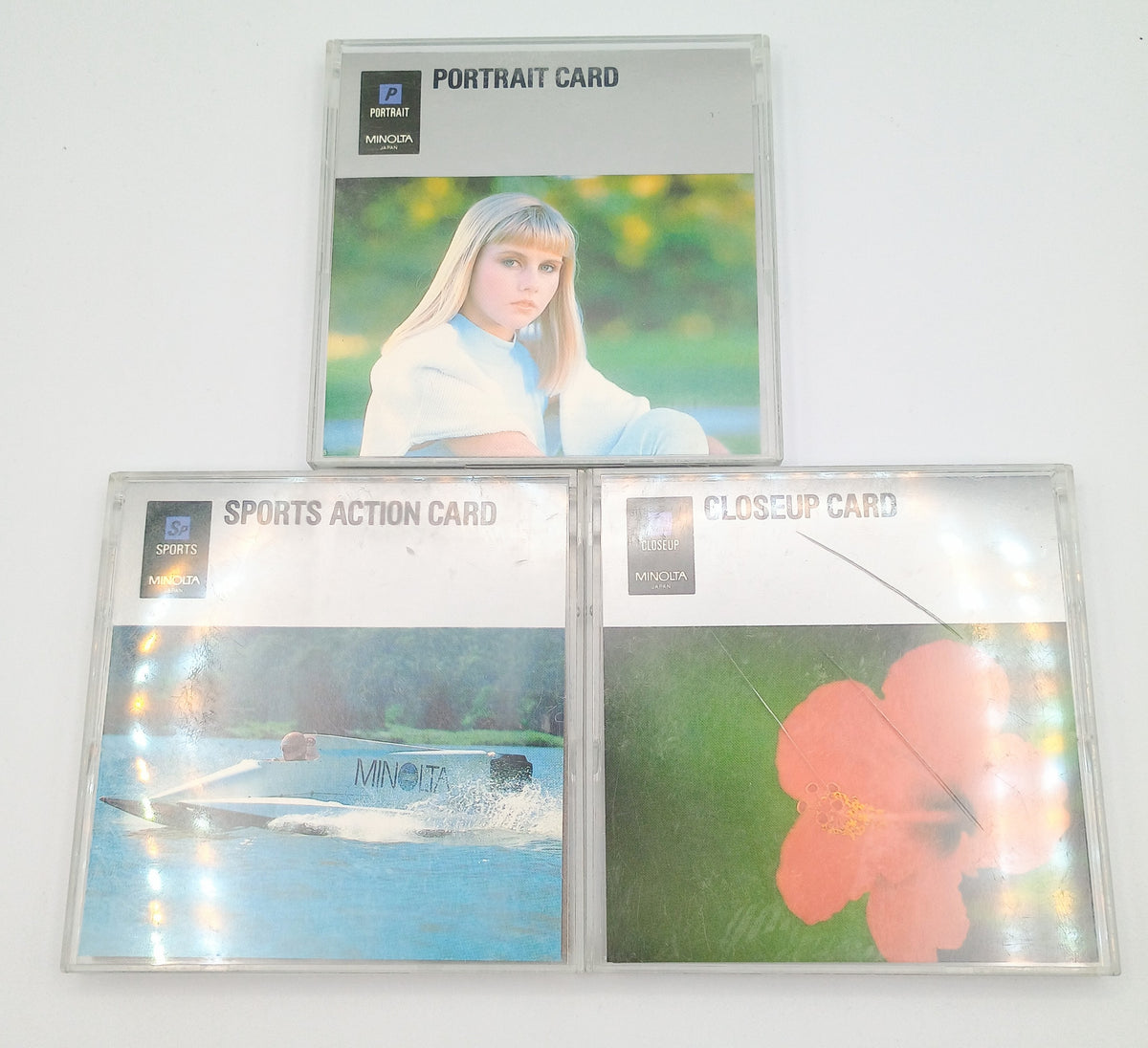Used Minolta Expansion Cards (Portrait, Closeup, and Sports)