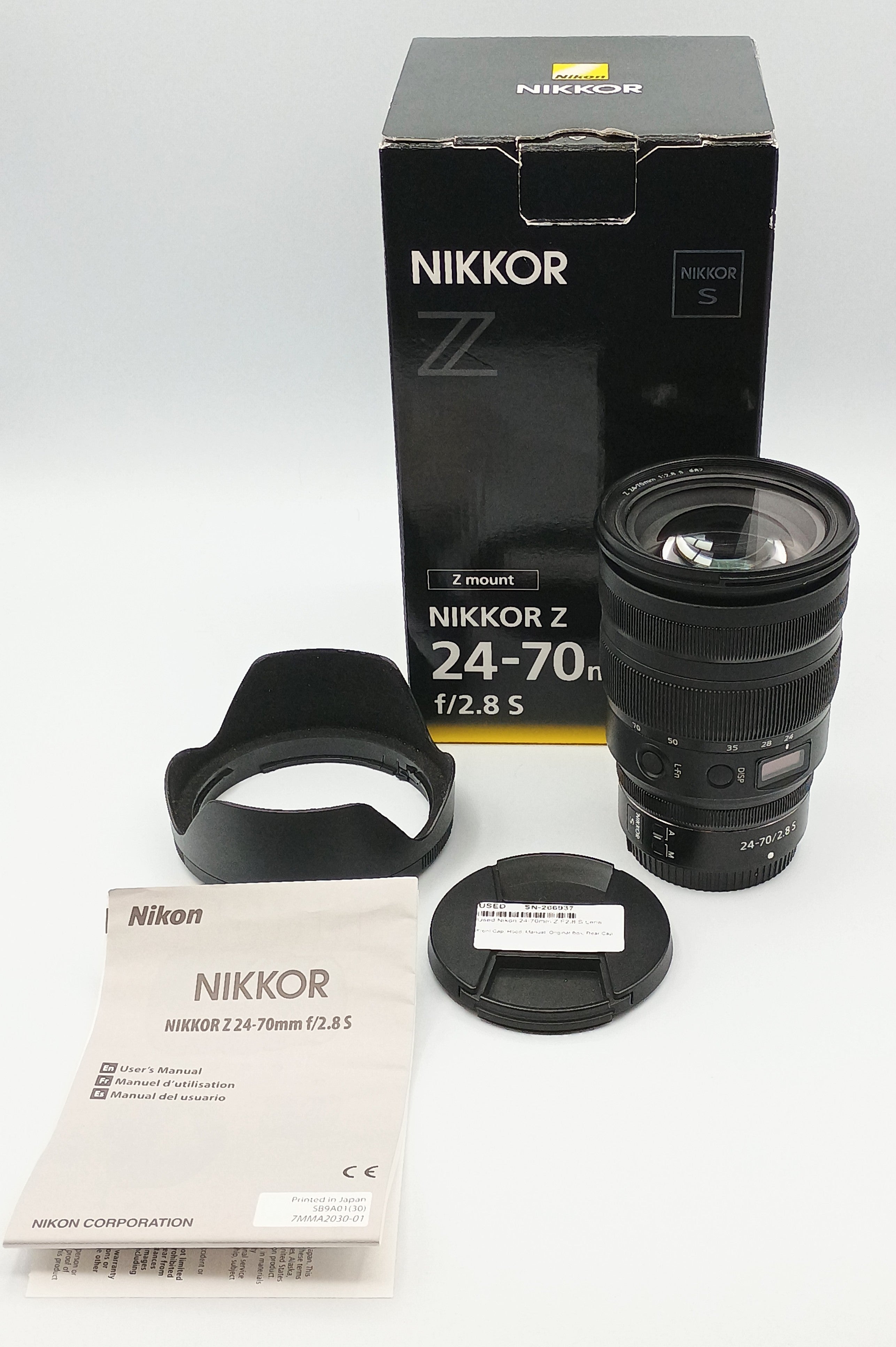 Used Nikon 24-70mm Z F2.8 S Lens