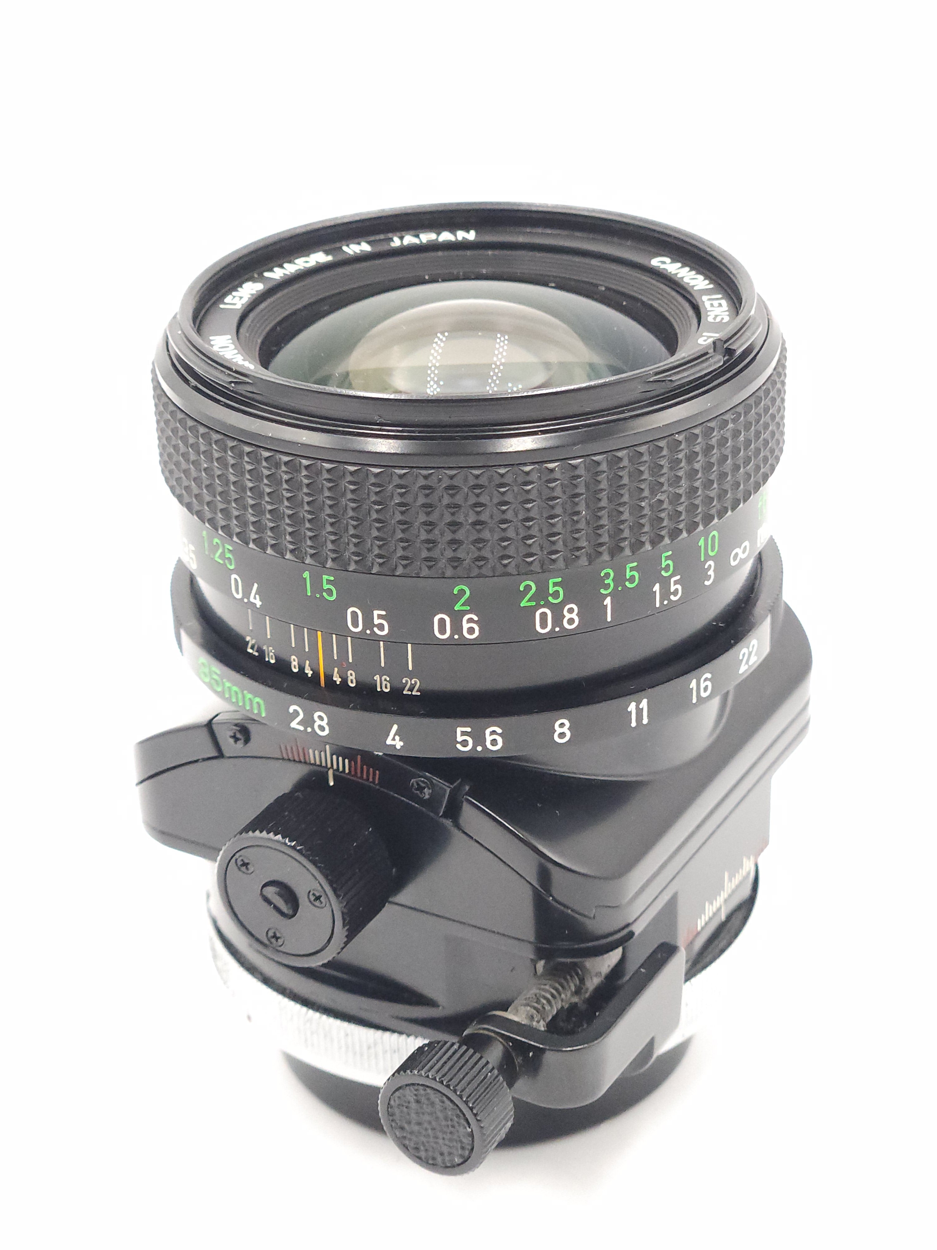 Used Canon FD 35mm f2.8 TS Tilt-Shift Lens w/Tripod Extension & Case
