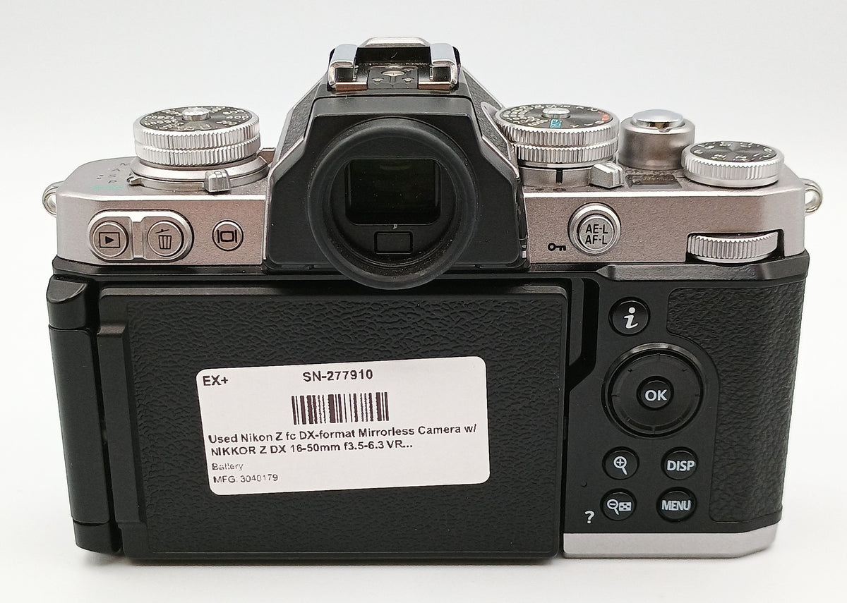 Used Nikon Z fc DX-format Mirrorless Camera w/ NIKKOR Z DX 16-50mm f3.5-6.3 VR (Silver)
