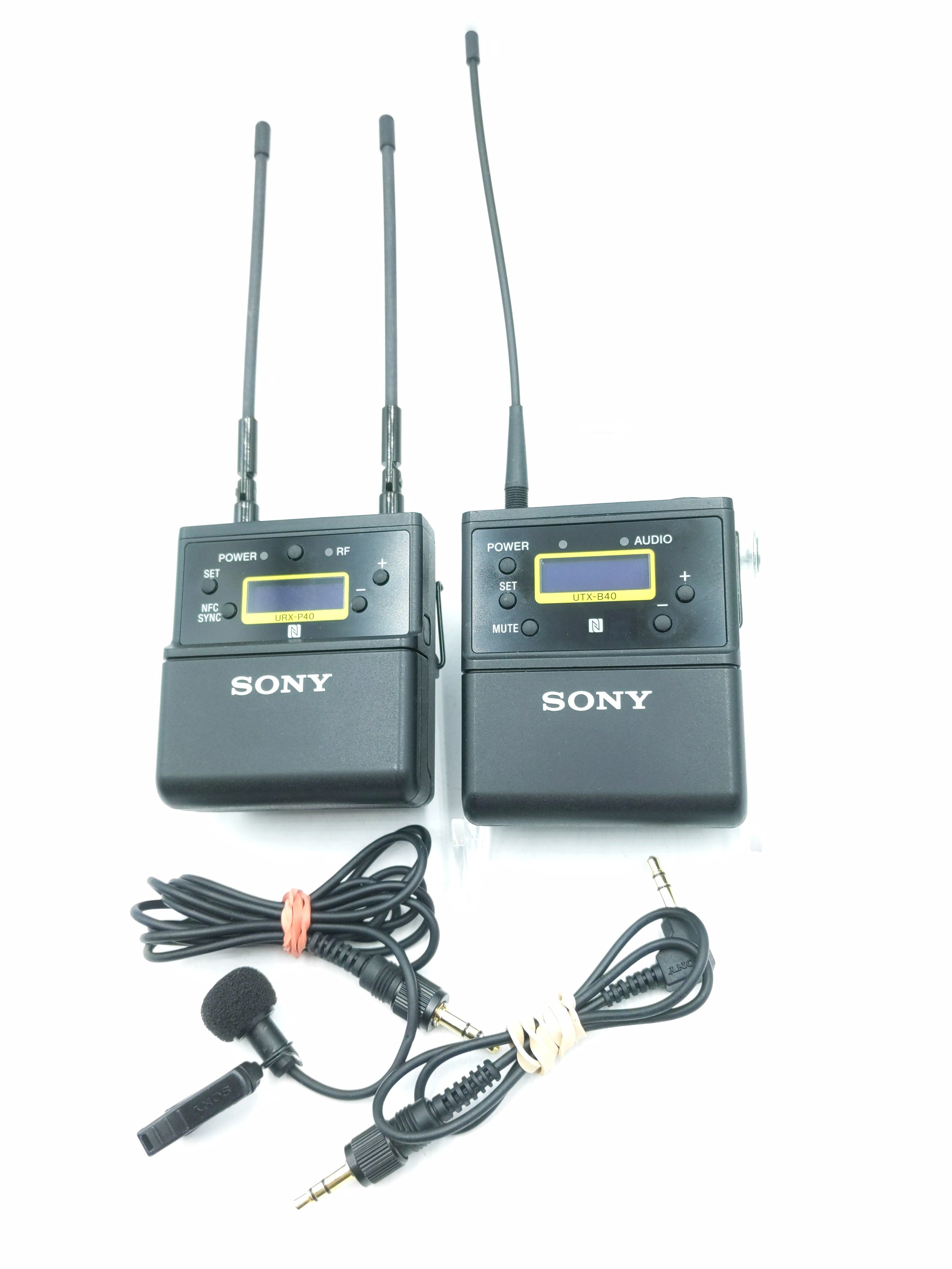 USED Sony UTX-B40 Wireless Bodypack Transmitter with Omni Lavalier Mic (UC14: 470 to 542 MHz)